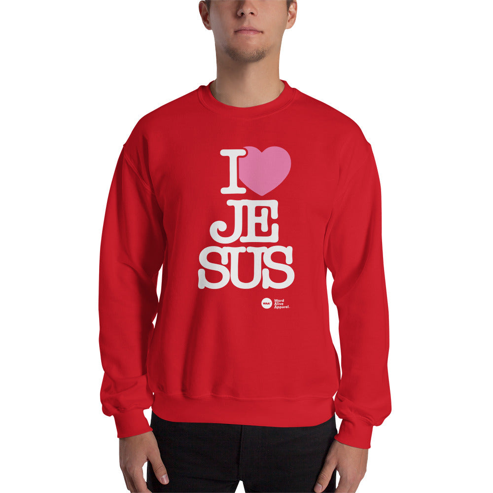 I Love Jesus Unisex Christian Sweatshirt