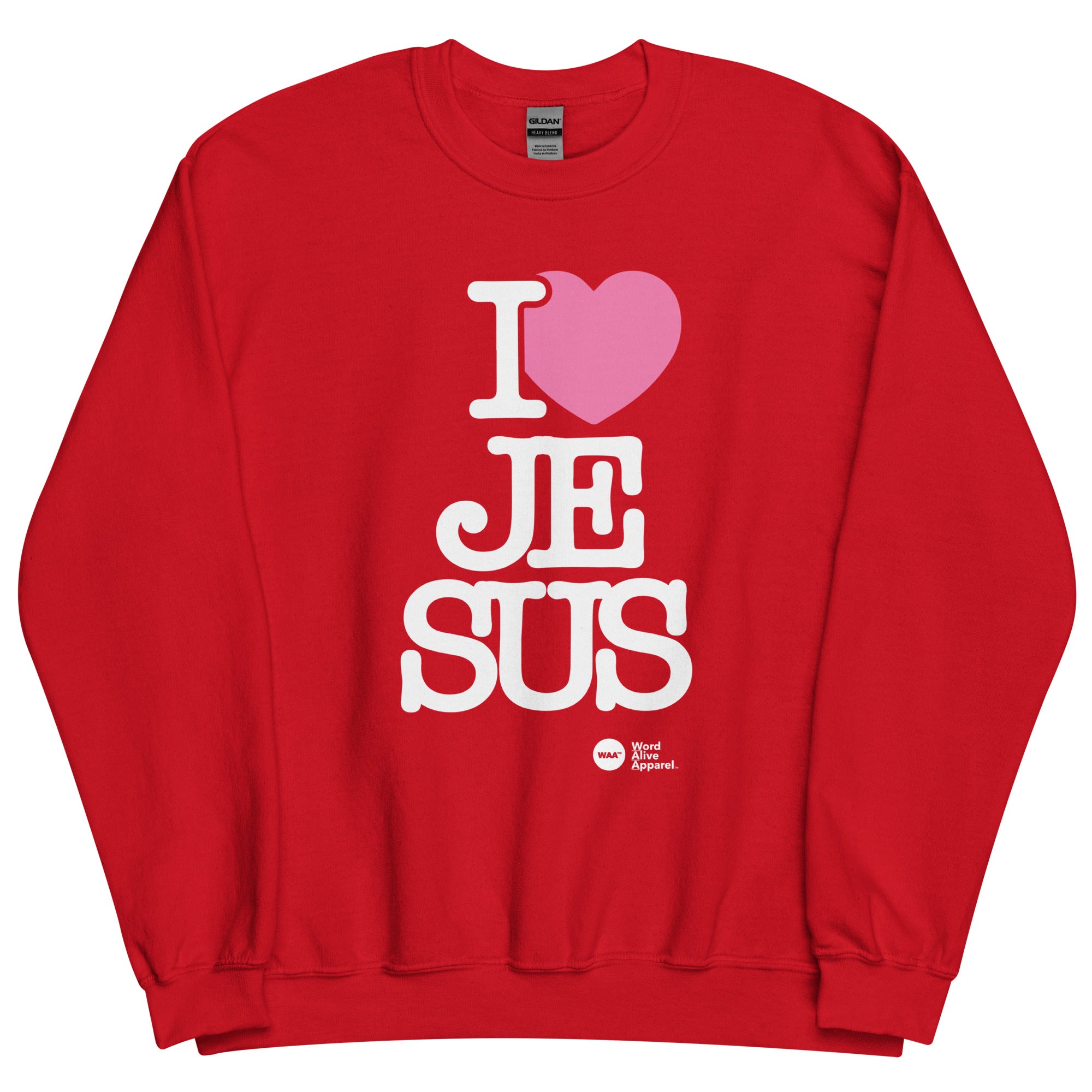I Love Jesus Unisex Christian Sweatshirt