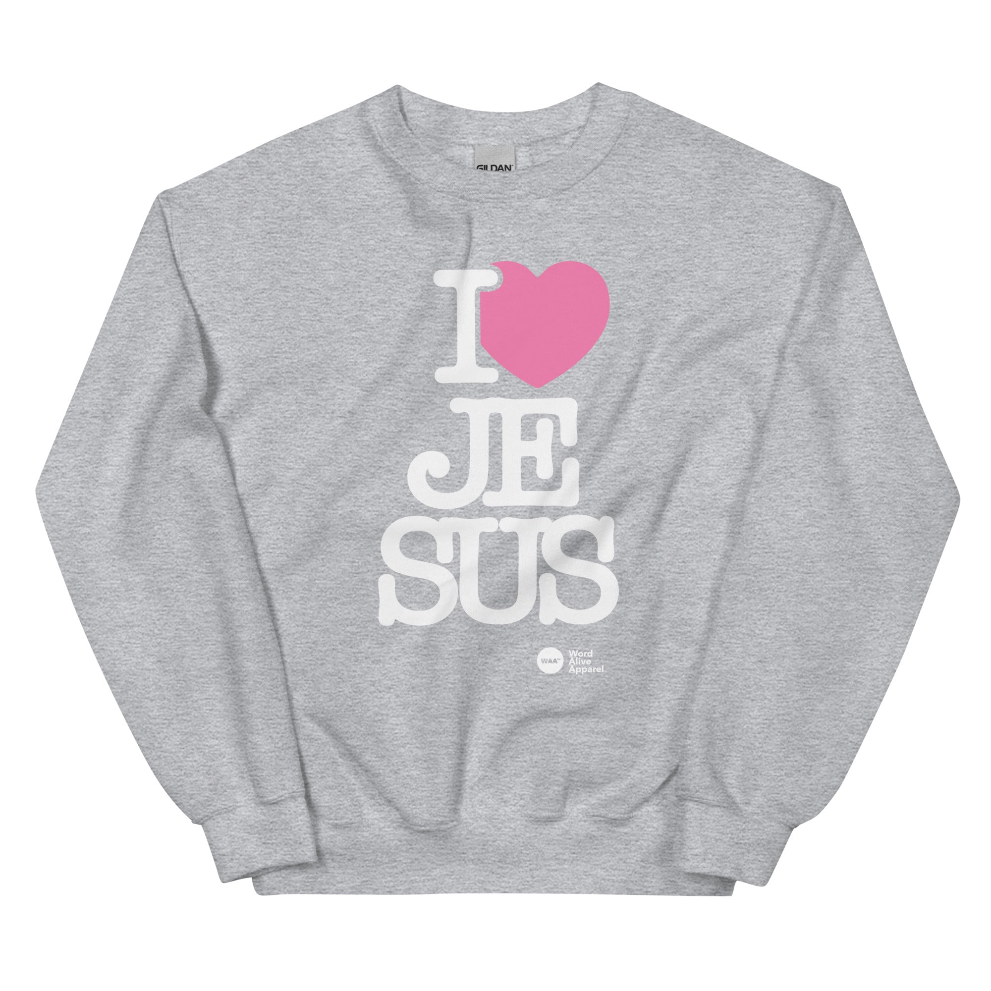 I Love Jesus Unisex Christian Sweatshirt