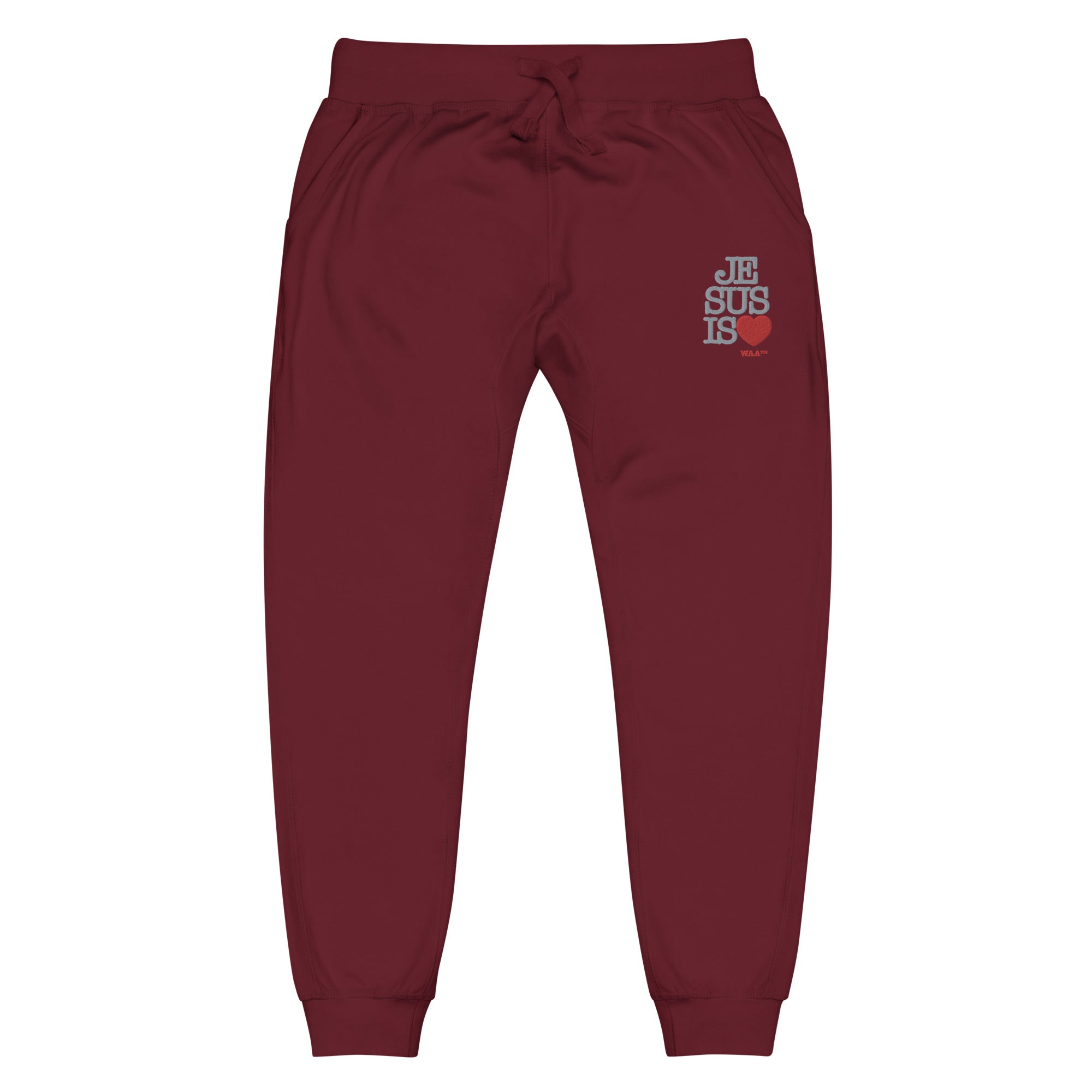 Jesus Is Love Sweatpants (Dark/Grey Thread)