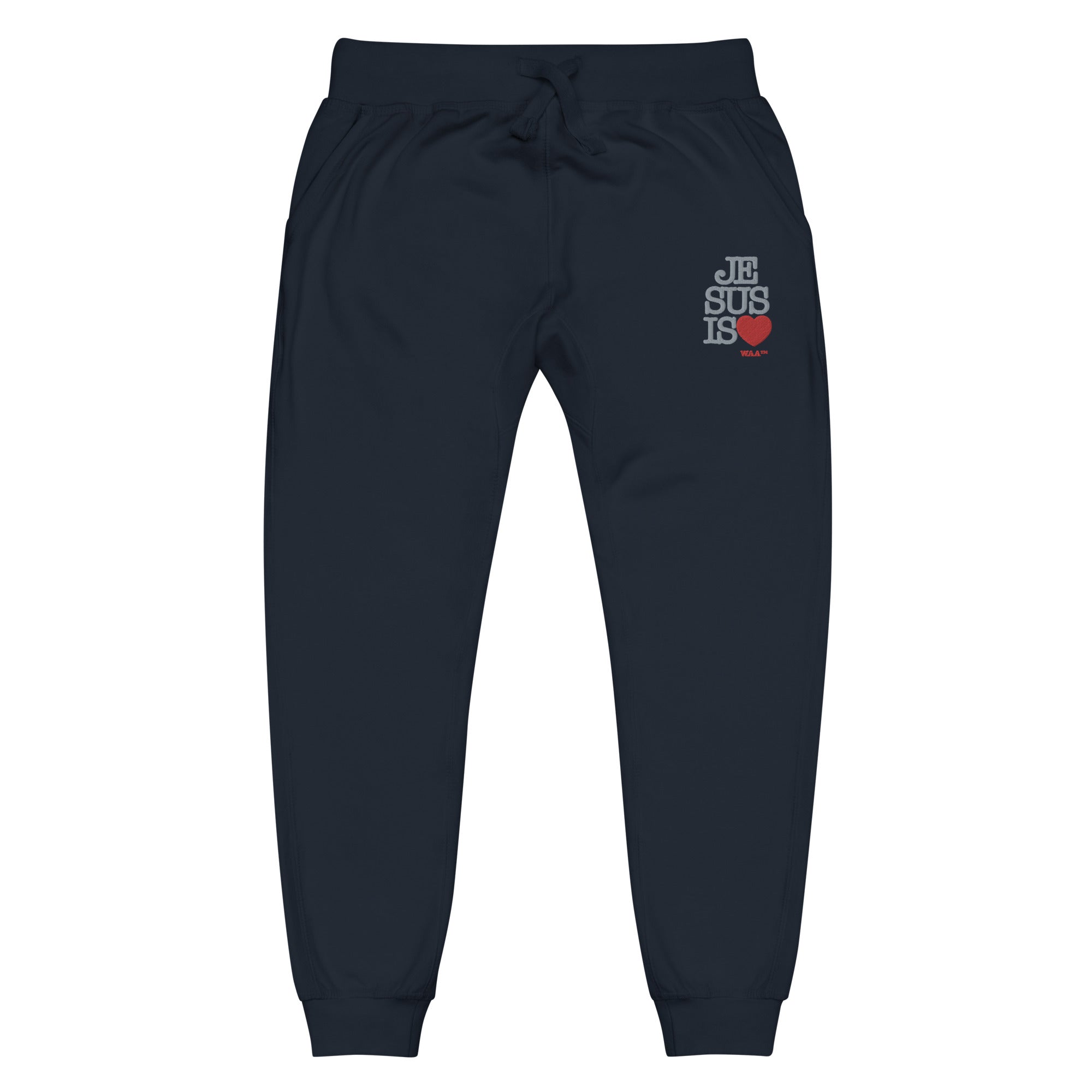 Jesus Is Love Sweatpants (Dark/Grey Thread)