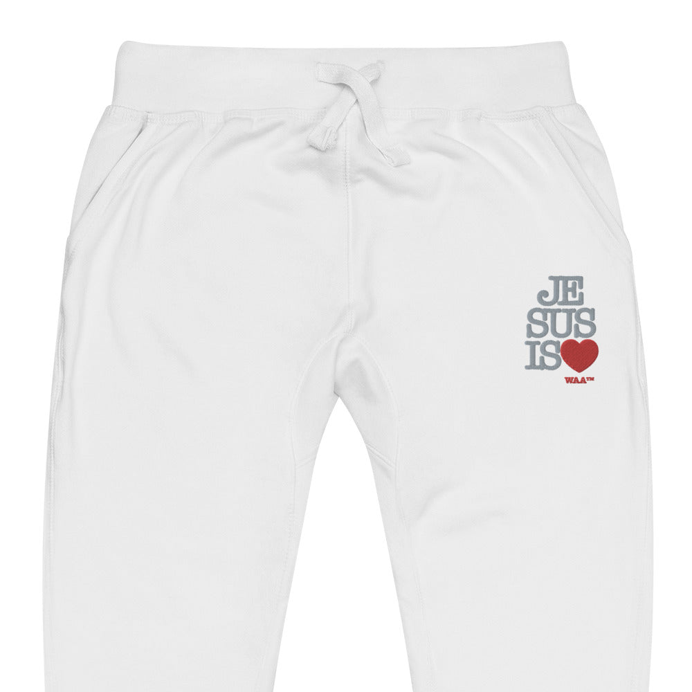 Jesus Is Love Embroidered Sweatpants (Lite)