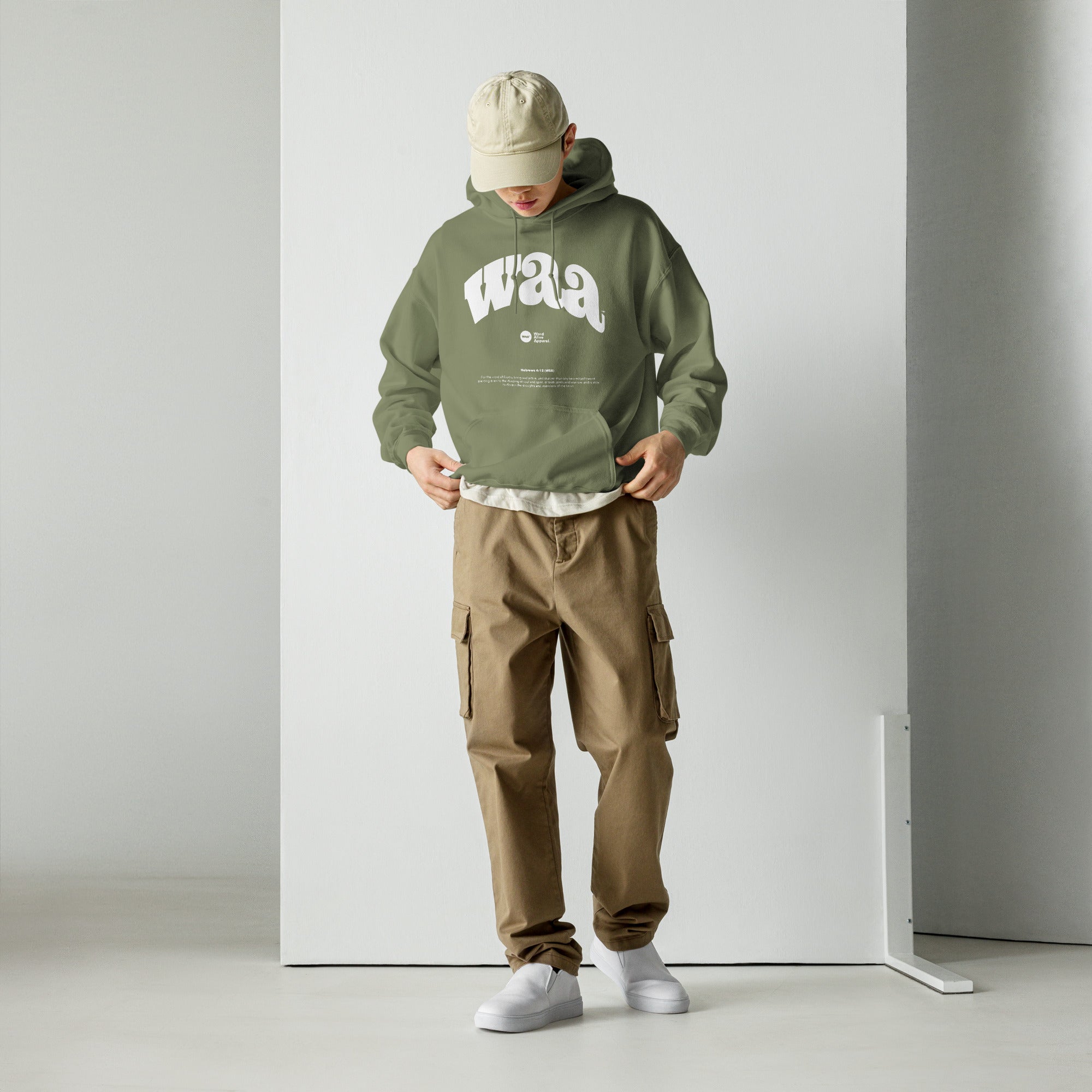 WAA™ Original Brand Army Green Hoodie