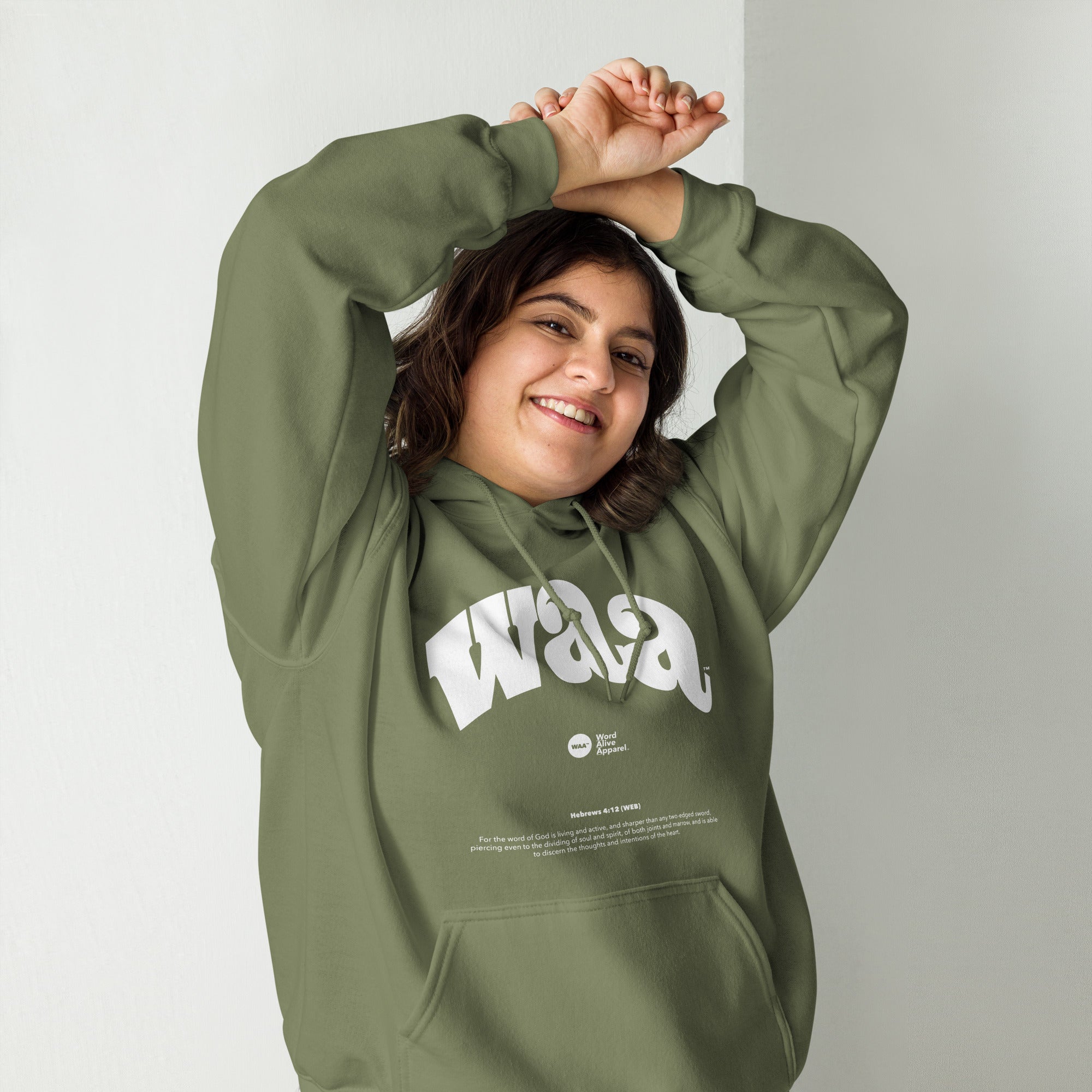 WAA™ Original Brand Army Green Hoodie