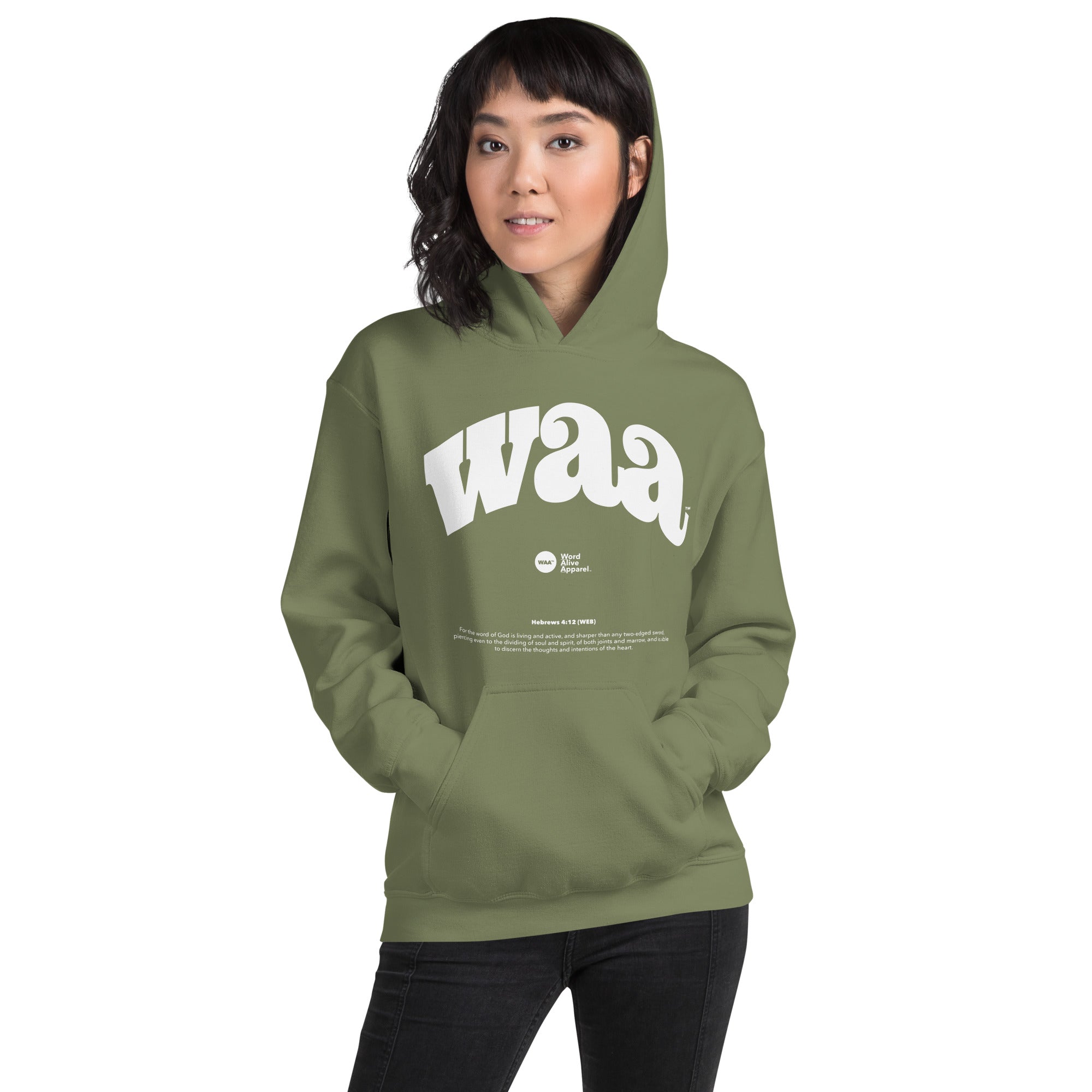 WAA™ Original Brand Army Green Hoodie
