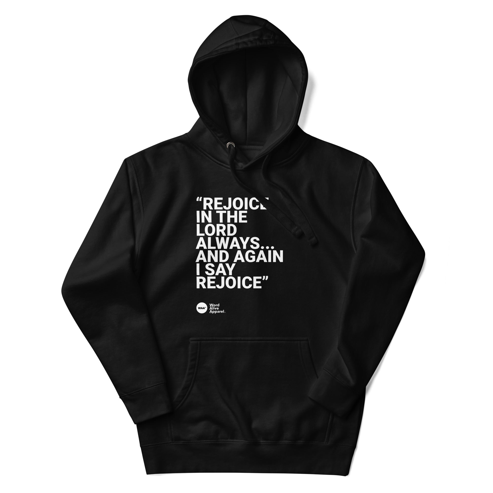 Again I Say Rejoice Unisex Hoodie (Dark)