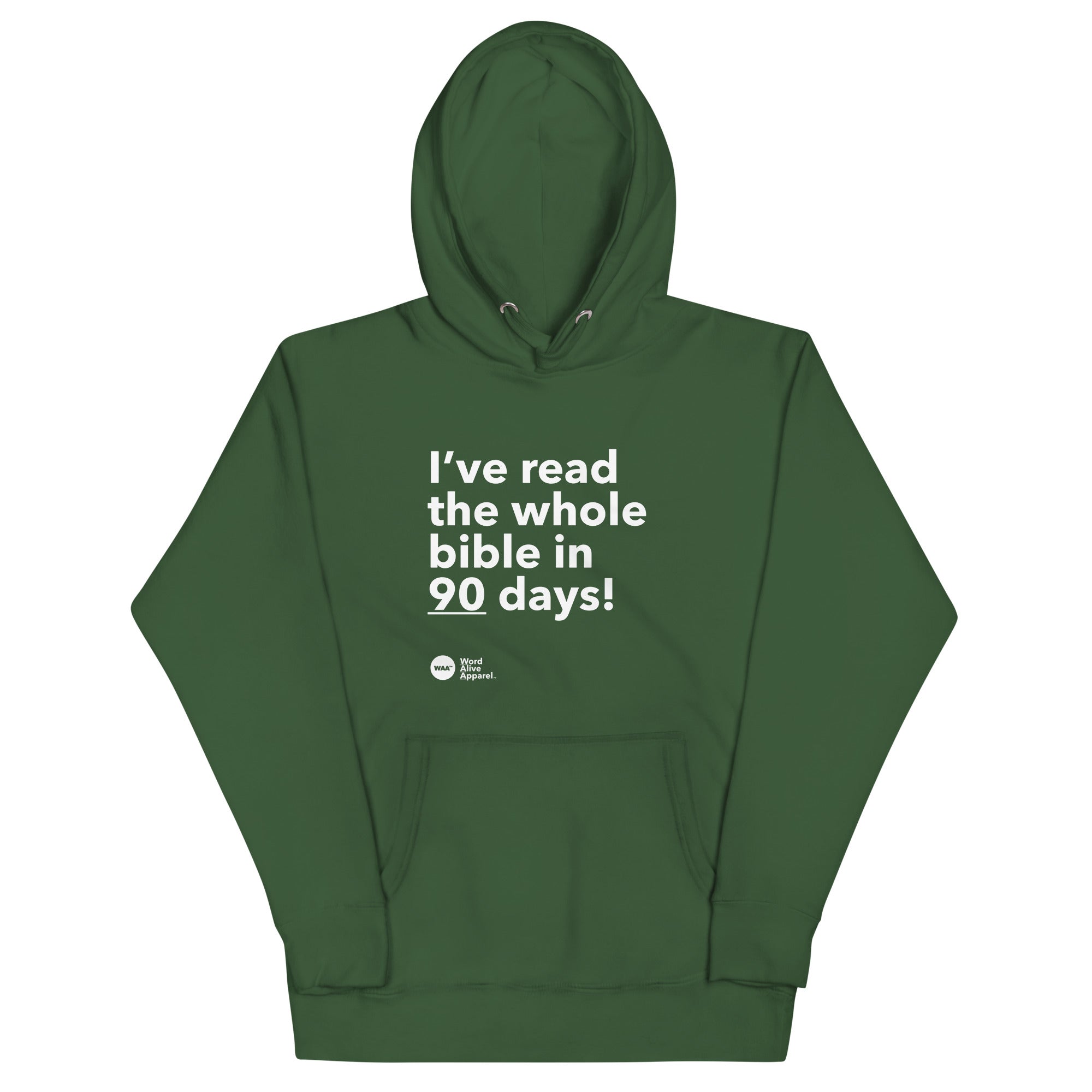I Read the Bible in 90 Days Hoodie (Dark)