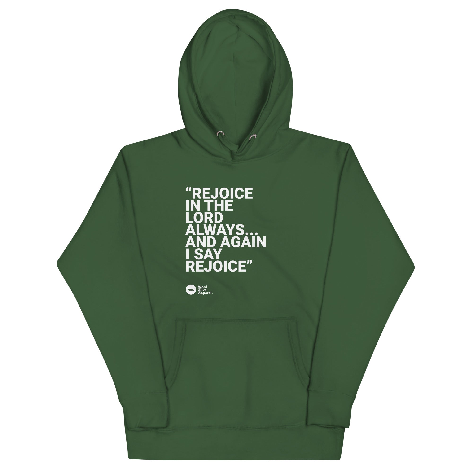 Again I Say Rejoice Unisex Hoodie (Dark)