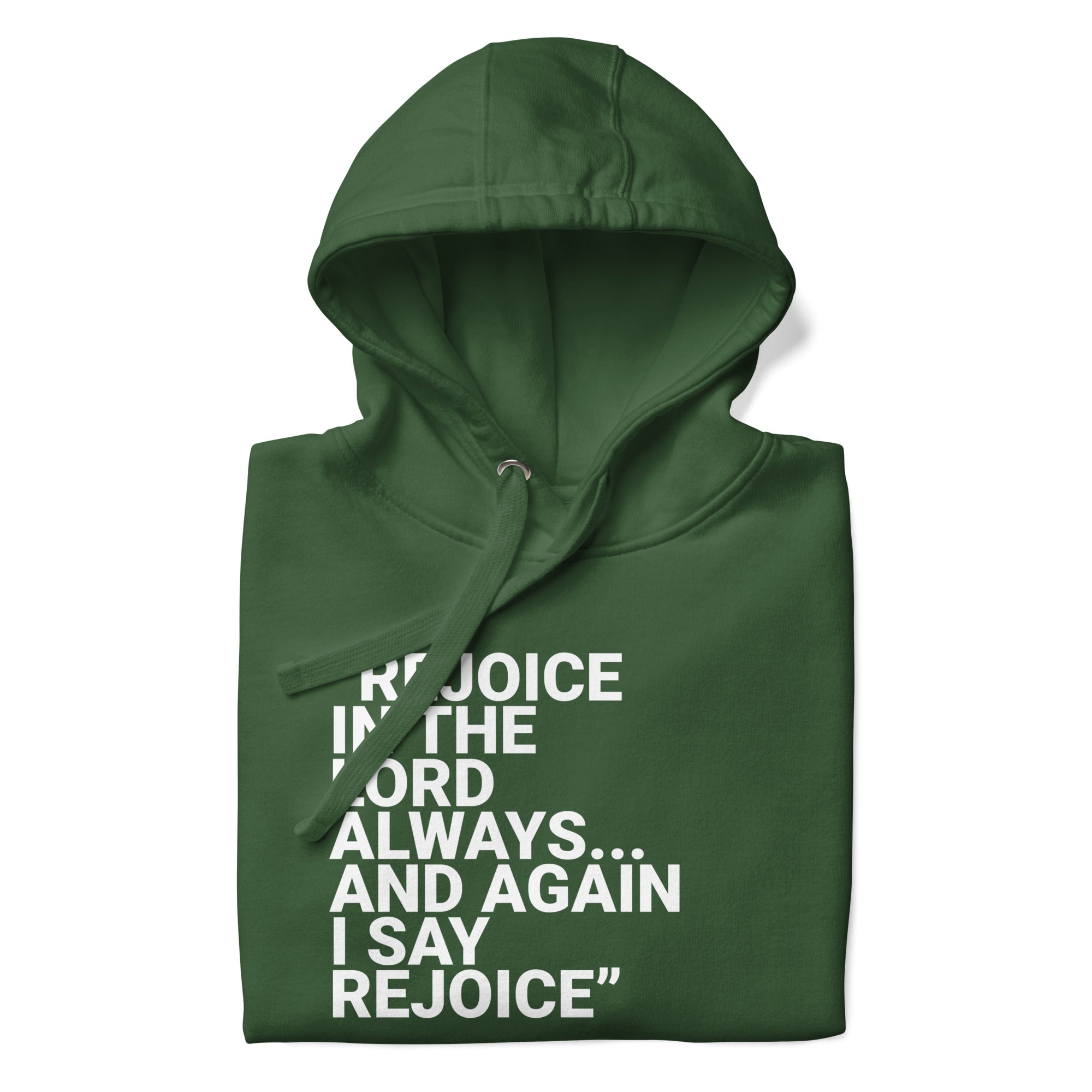 Again I Say Rejoice Unisex Hoodie (Dark)