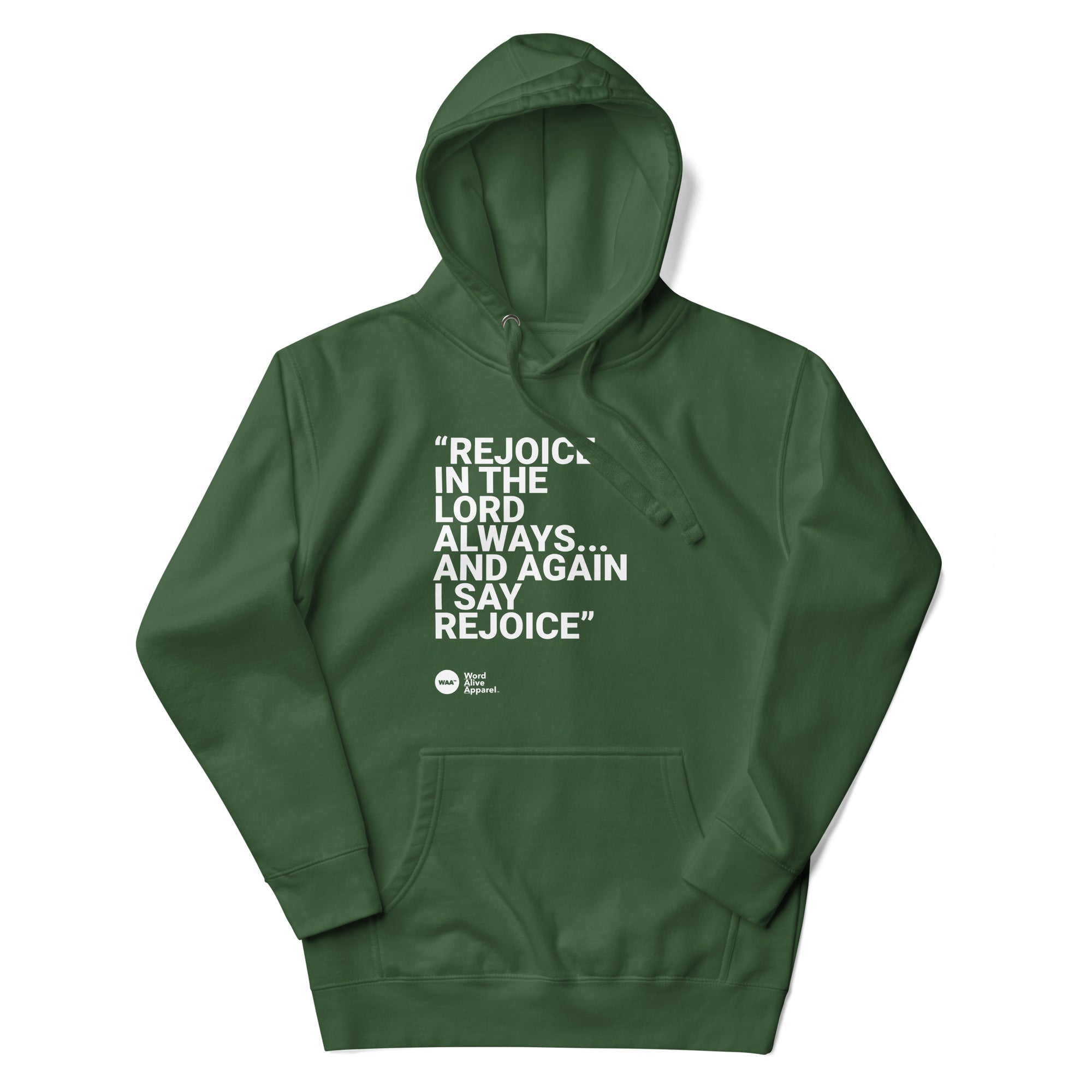 Again I Say Rejoice Unisex Hoodie (Dark)