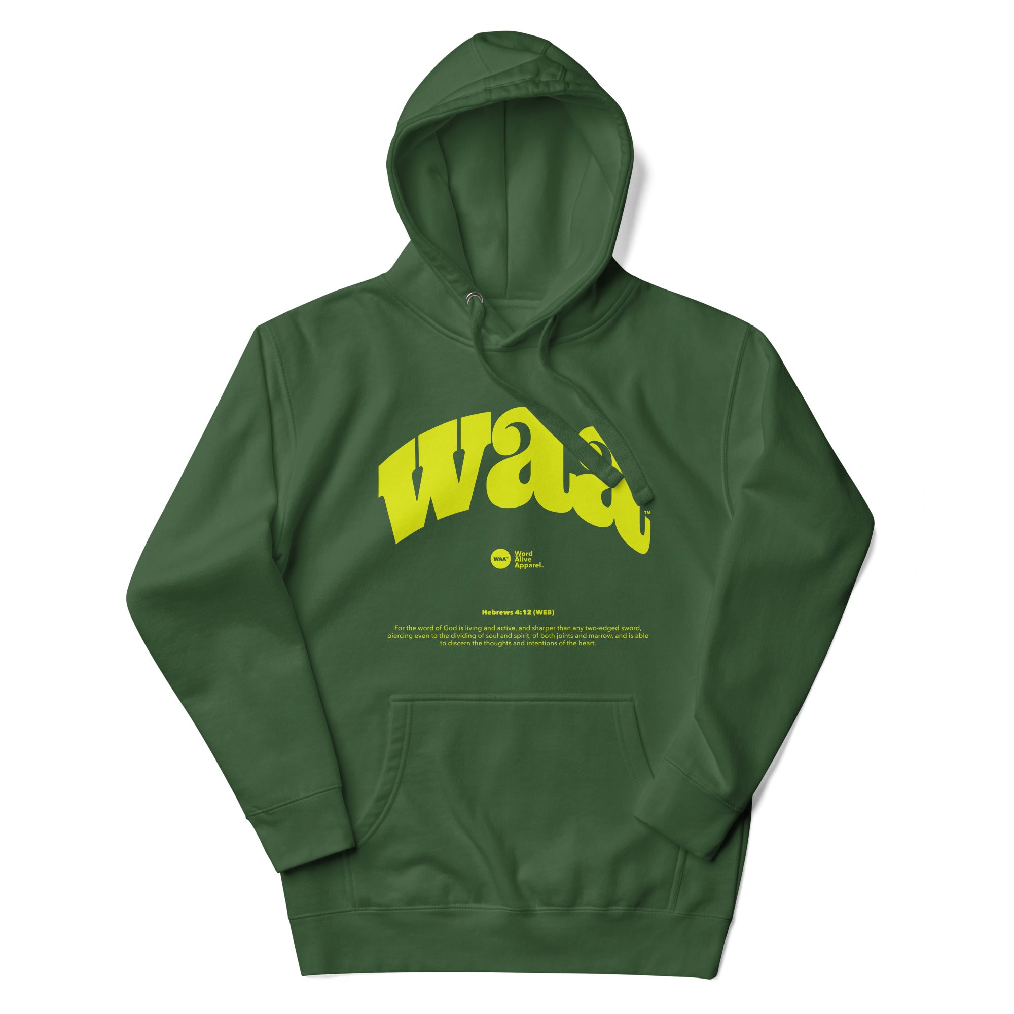 WAA™ Original Brand Lime Neon Unisex Hoodie
