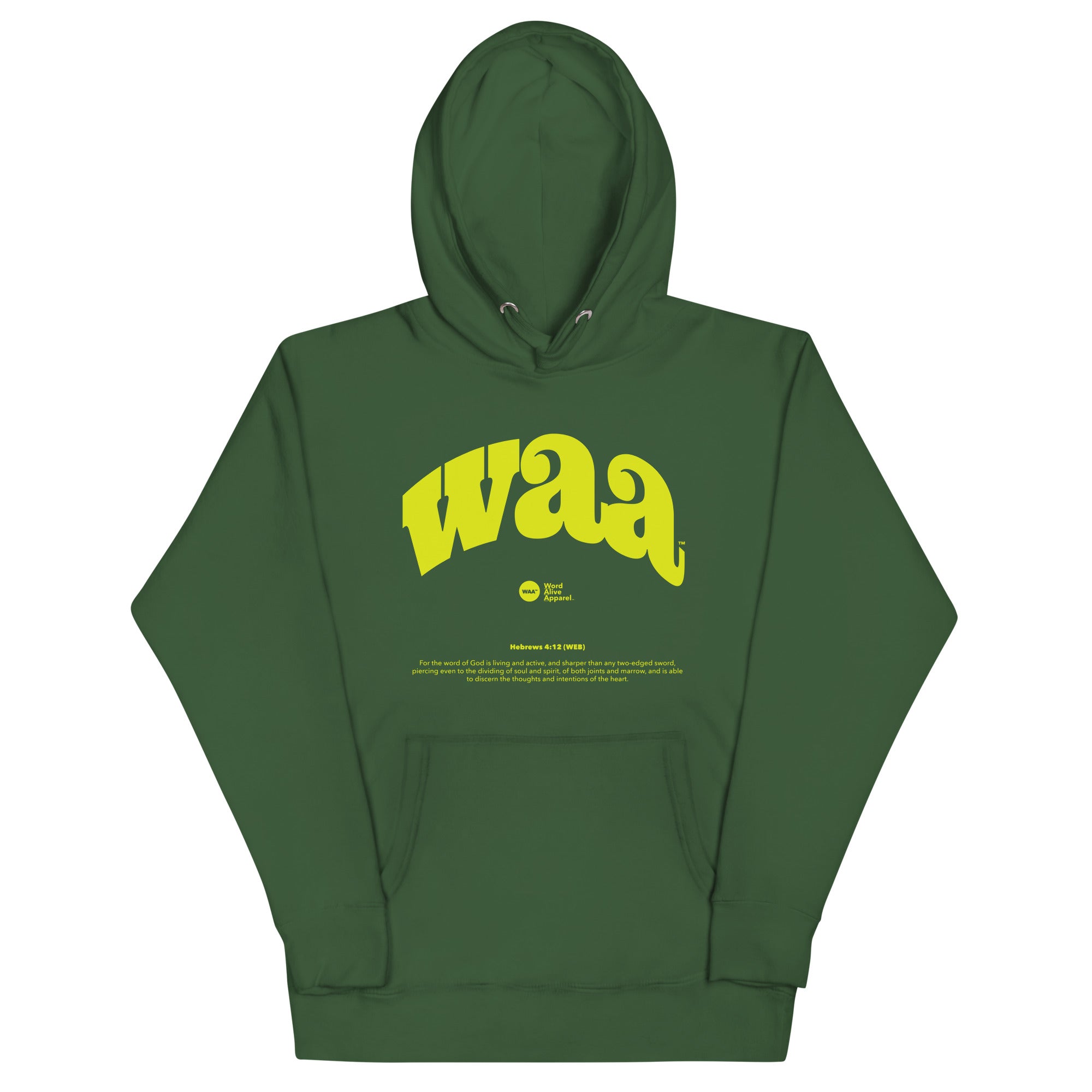 WAA™ Original Brand Lime Neon Unisex Hoodie