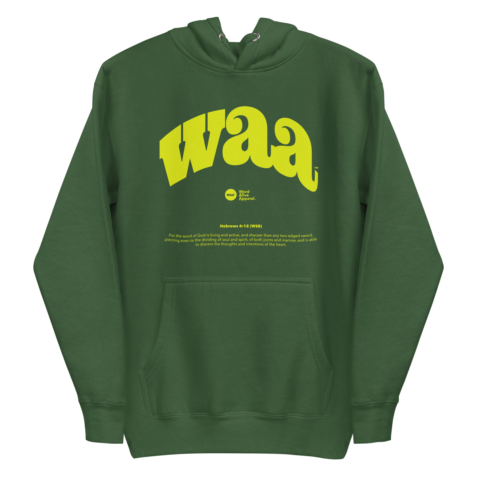 WAA™ Original Brand Lime Neon Unisex Hoodie