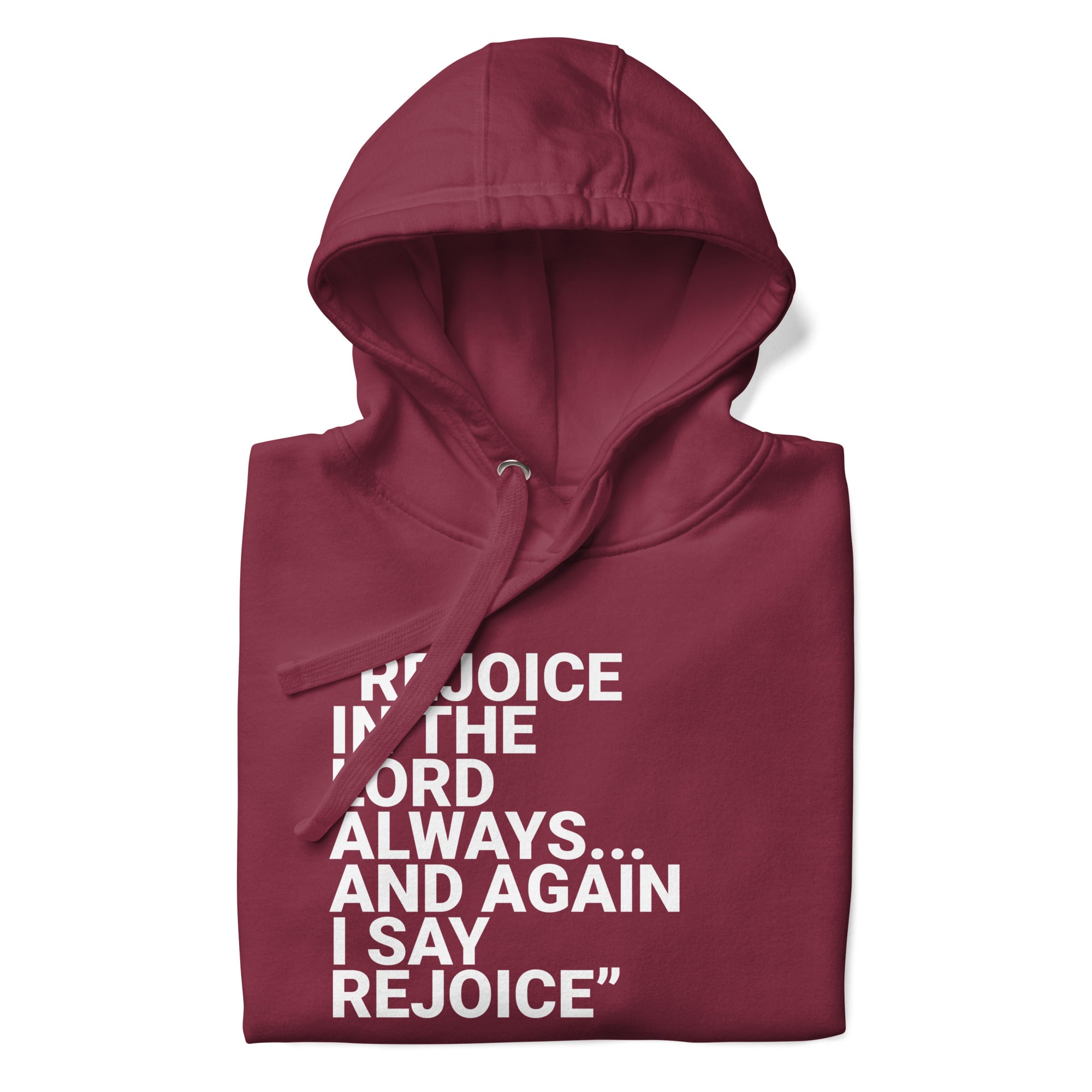 Again I Say Rejoice Unisex Hoodie (Dark)