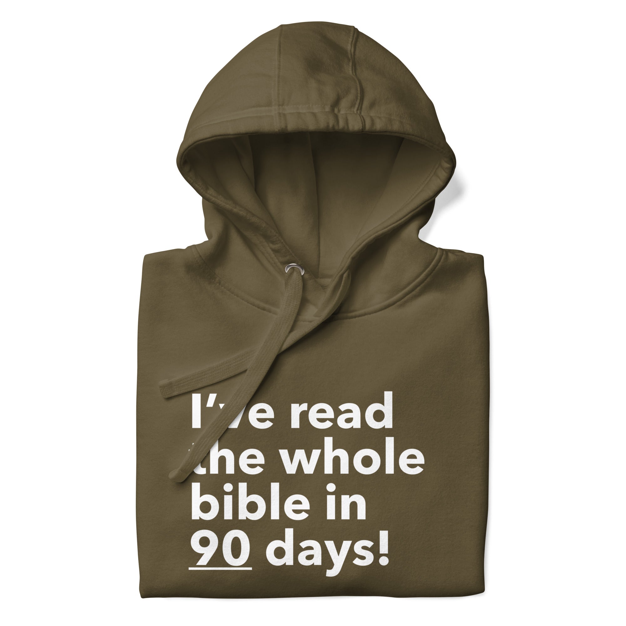 I Read the Bible in 90 Days Hoodie (Dark)