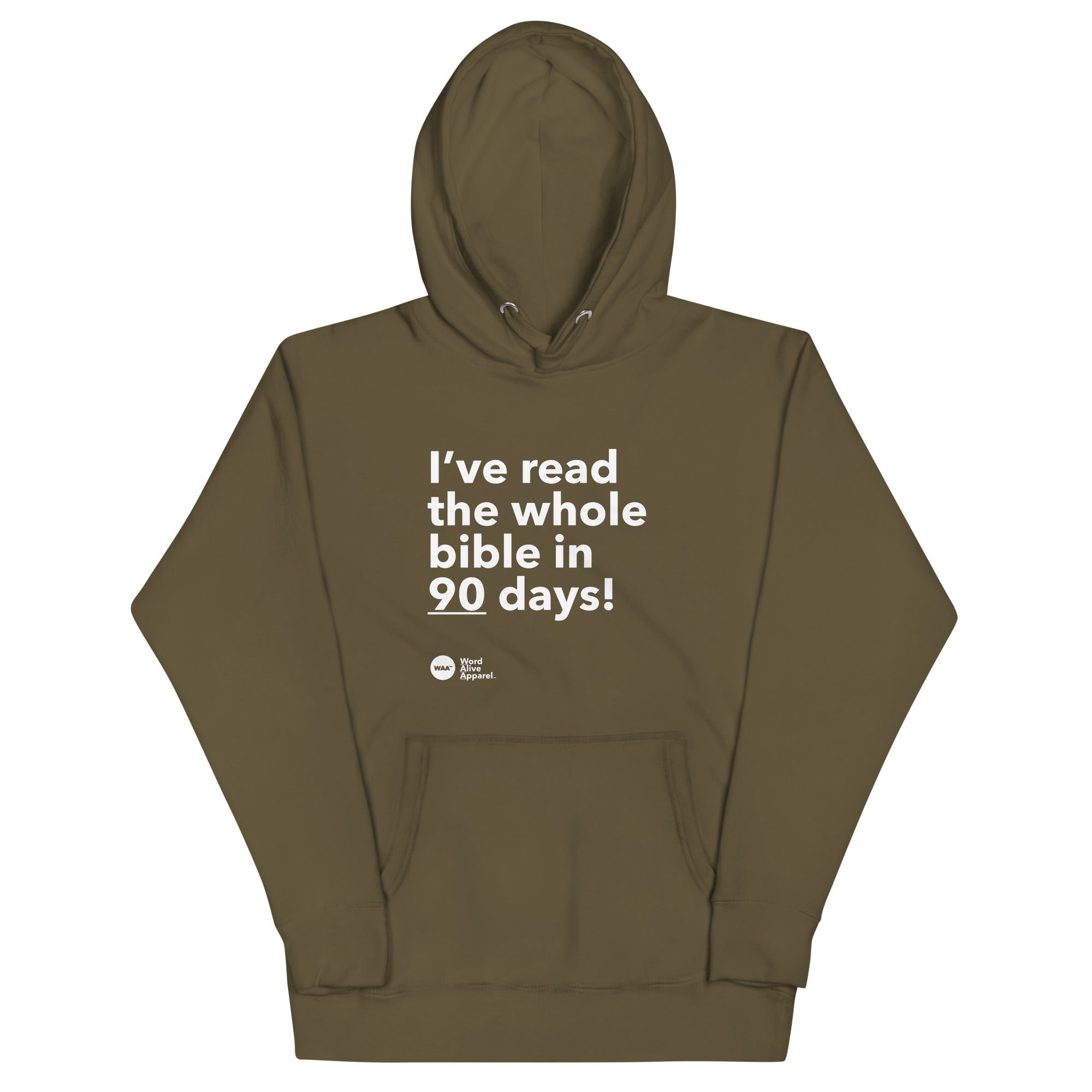 I Read the Bible in 90 Days Hoodie (Dark)
