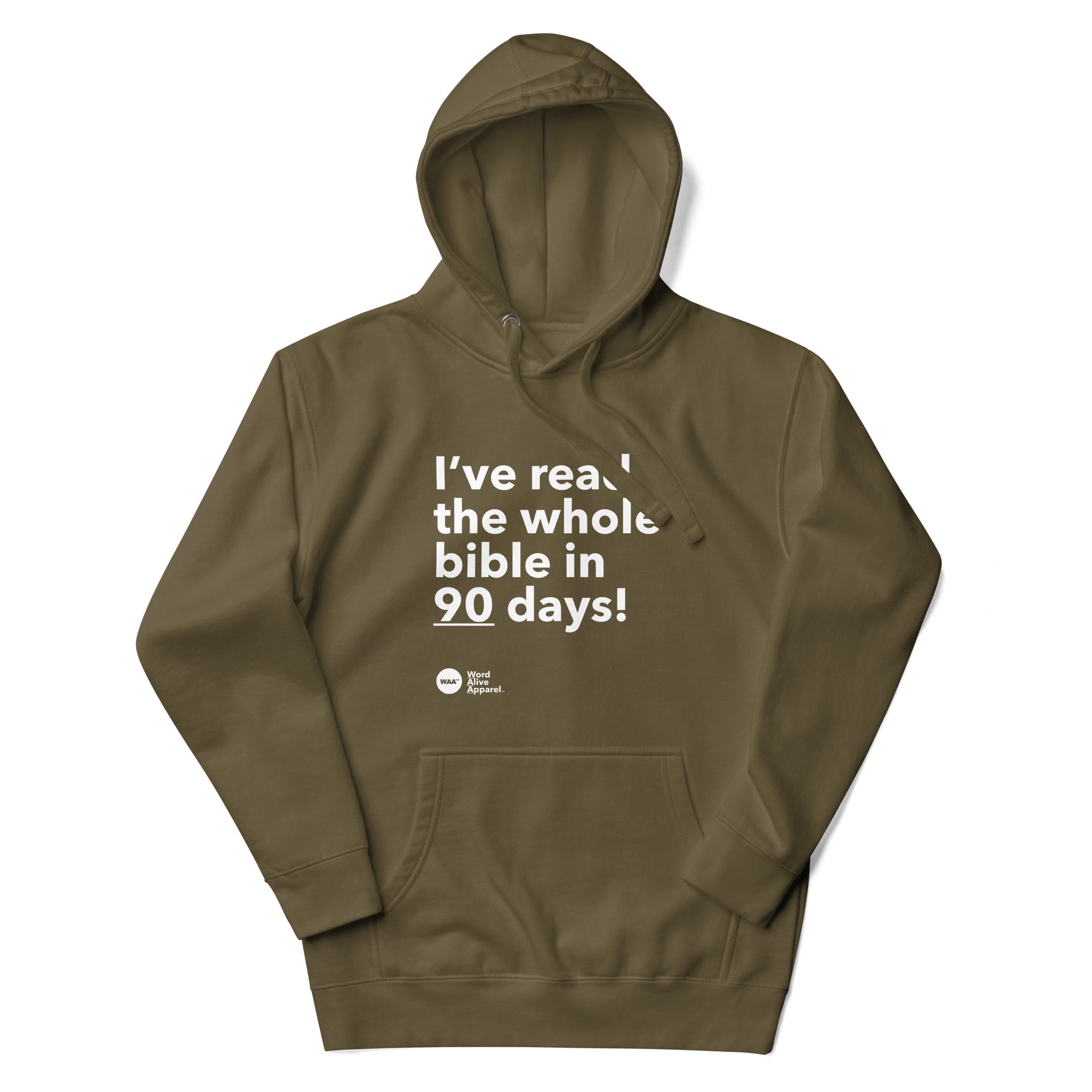 I Read the Bible in 90 Days Hoodie (Dark)