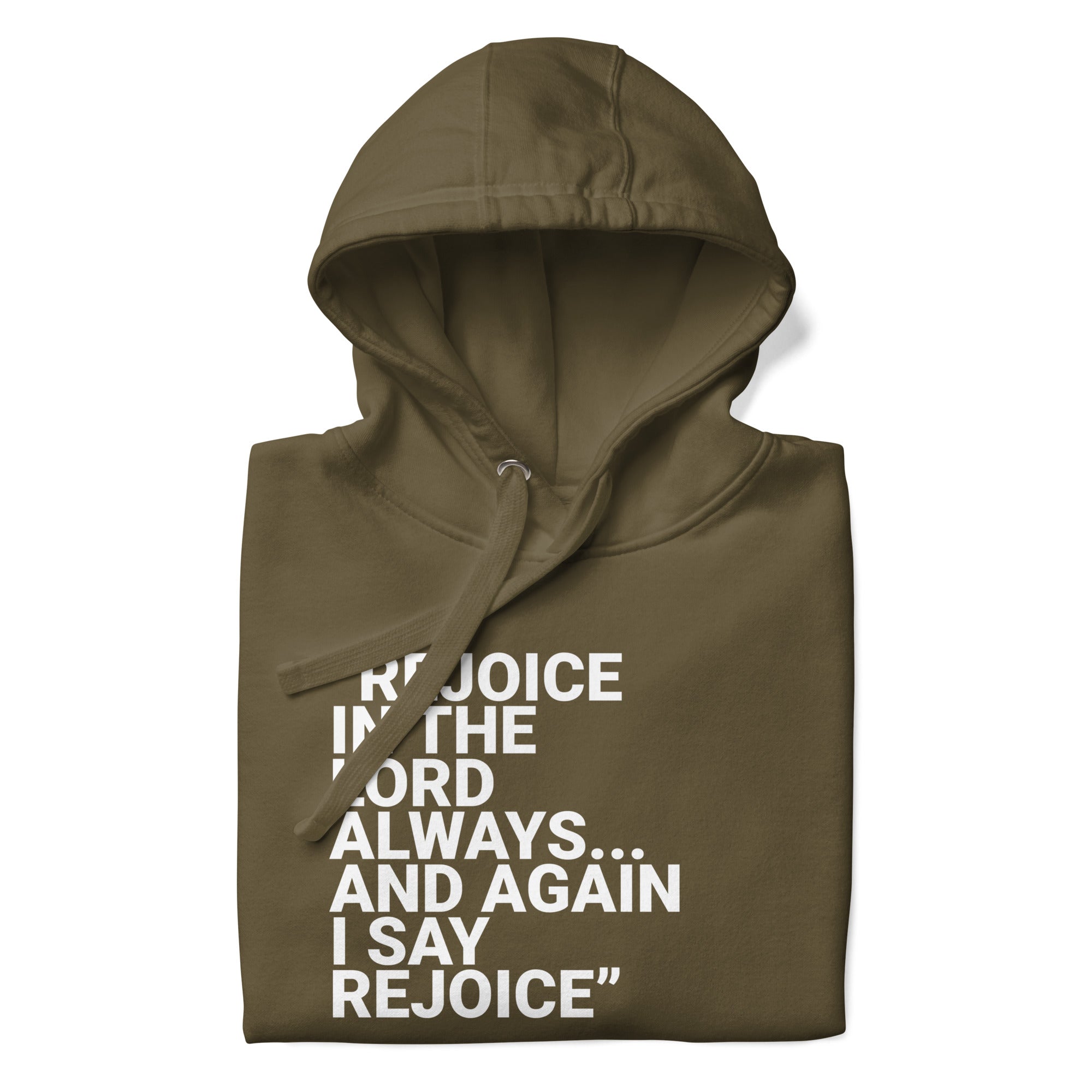 Again I Say Rejoice Unisex Hoodie (Dark)