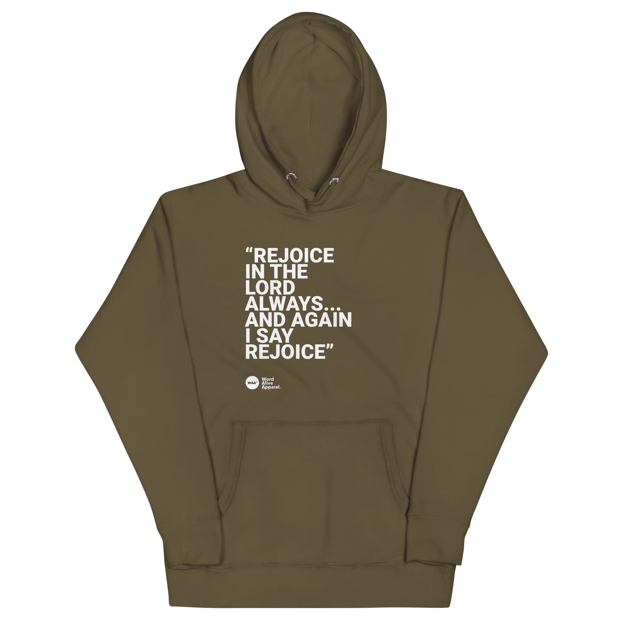 Again I Say Rejoice Unisex Hoodie (Dark)
