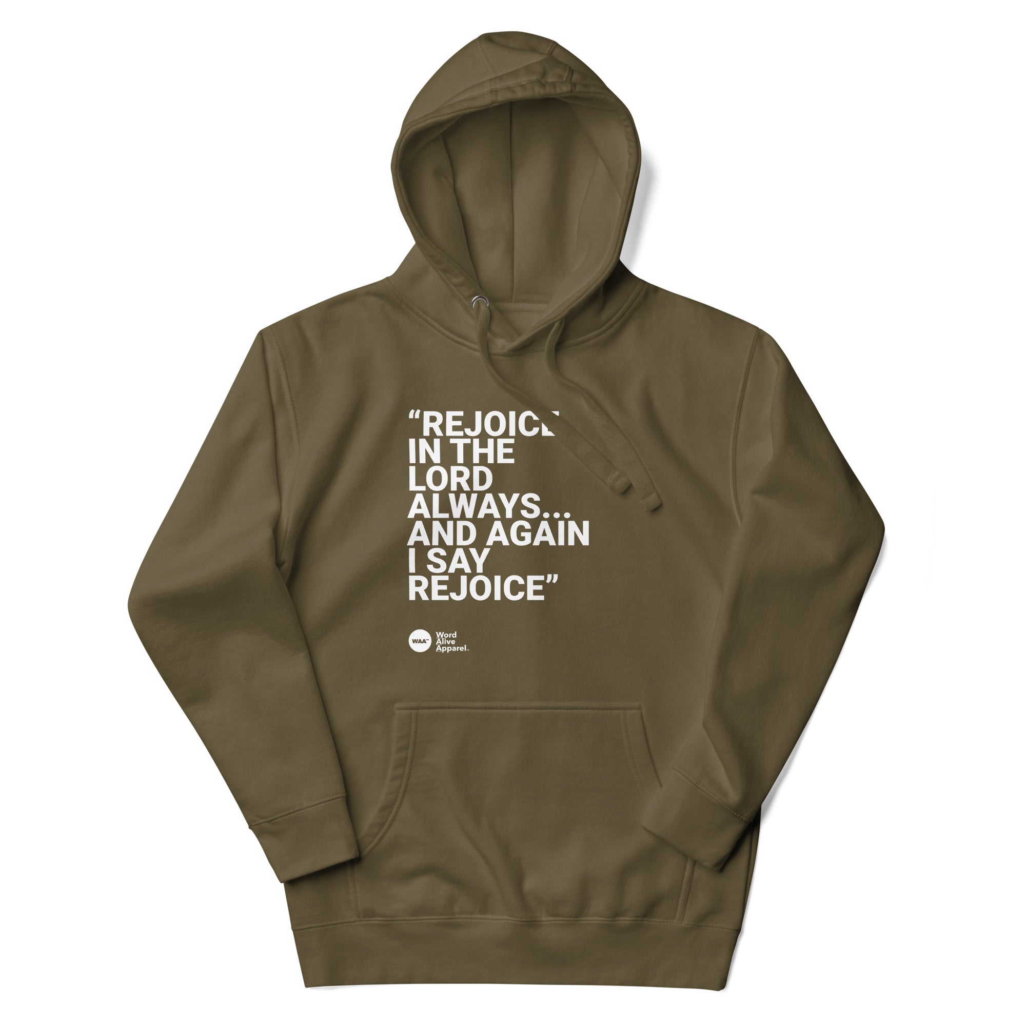 Again I Say Rejoice Unisex Hoodie (Dark)