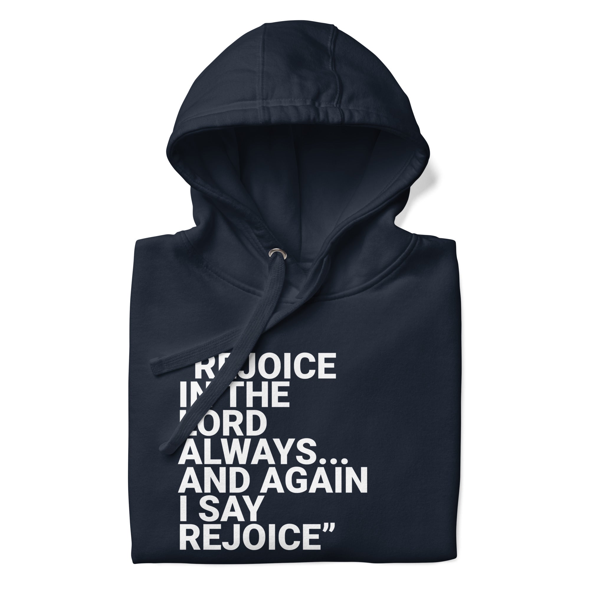 Again I Say Rejoice Unisex Hoodie (Dark)
