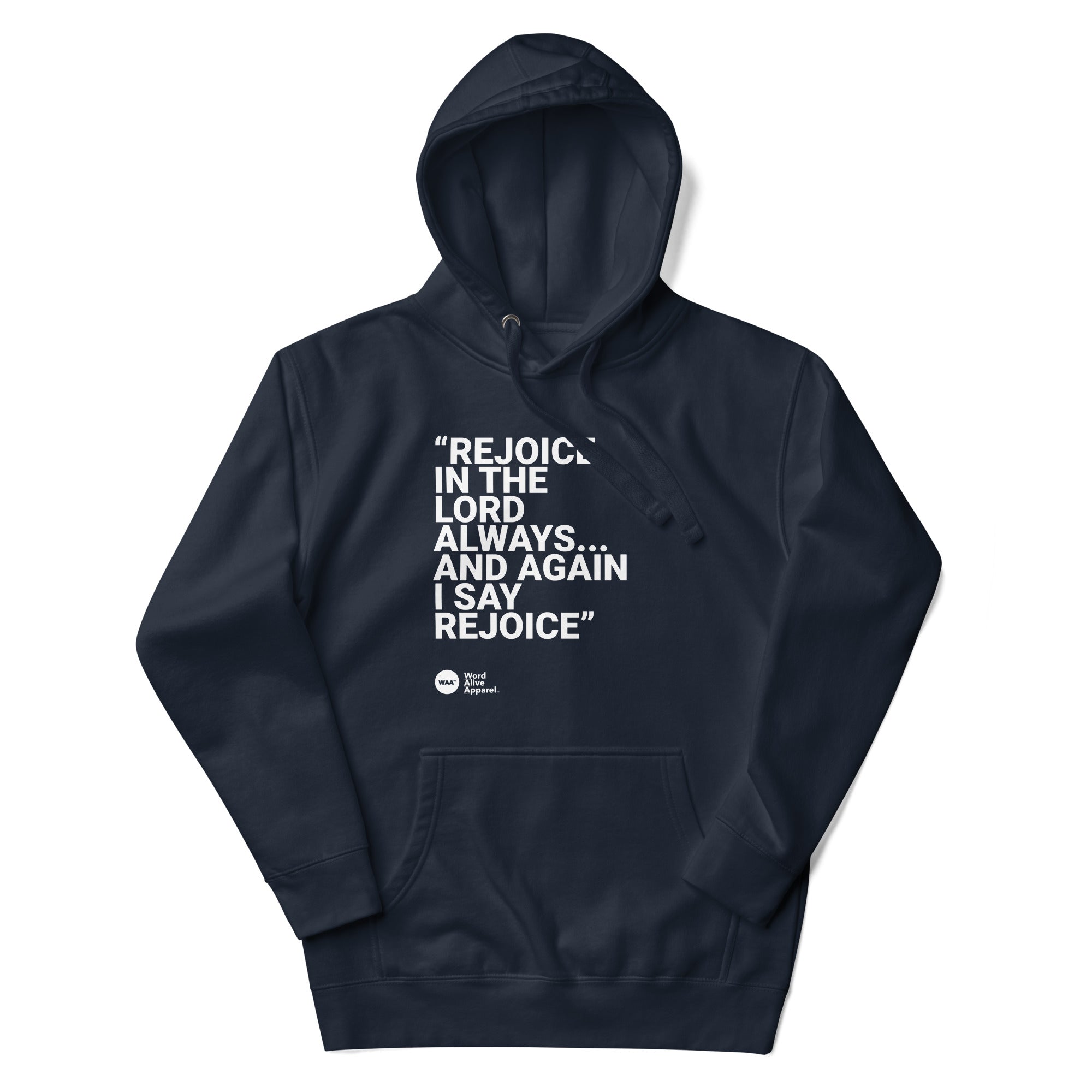 Again I Say Rejoice Unisex Hoodie (Dark)
