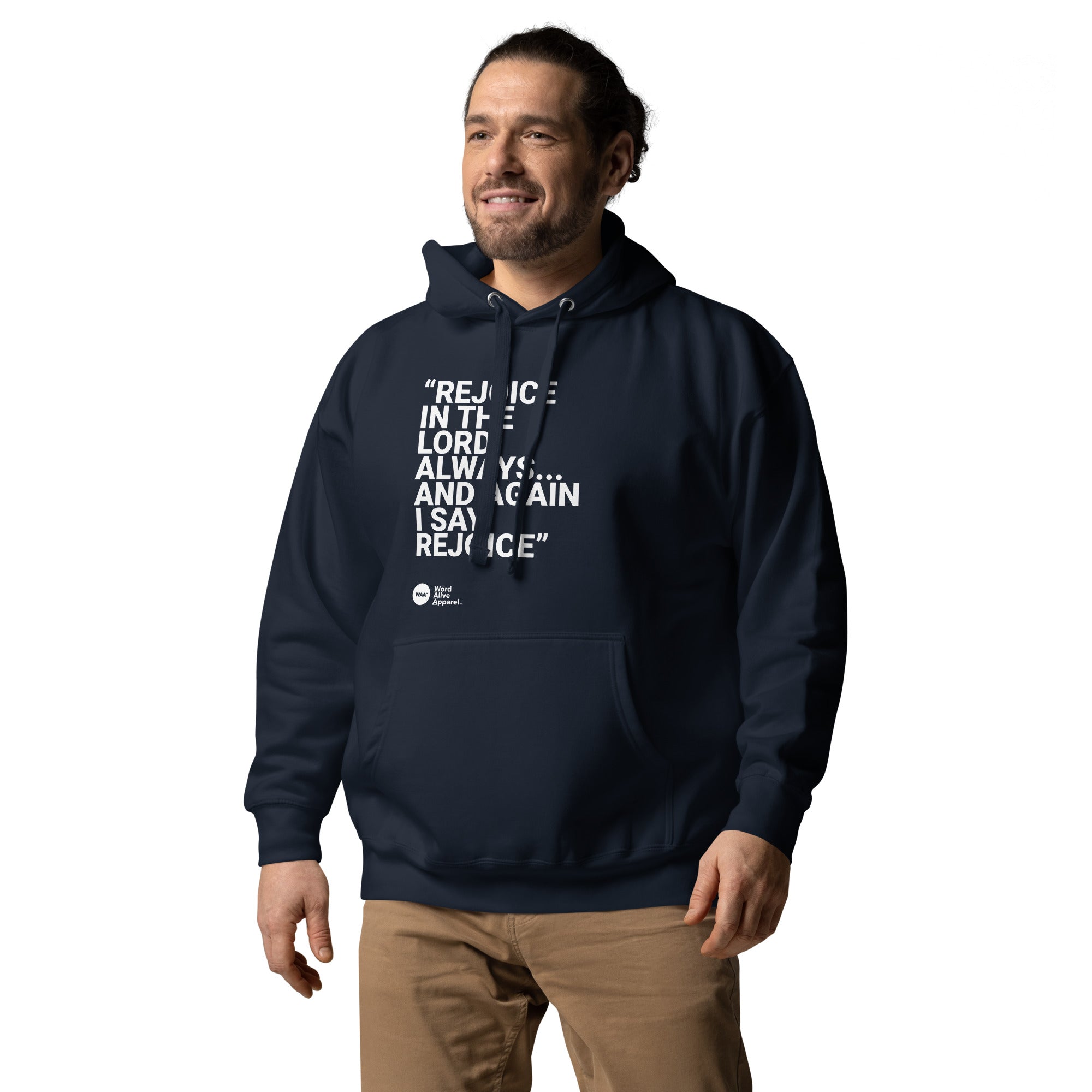 Again I Say Rejoice Unisex Hoodie (Dark)