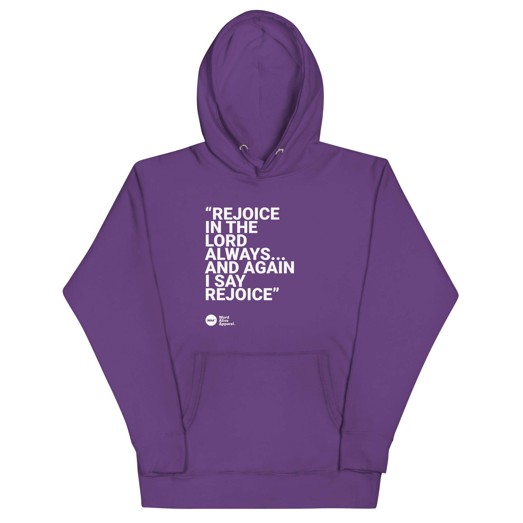 Again I Say Rejoice Unisex Hoodie (Dark)