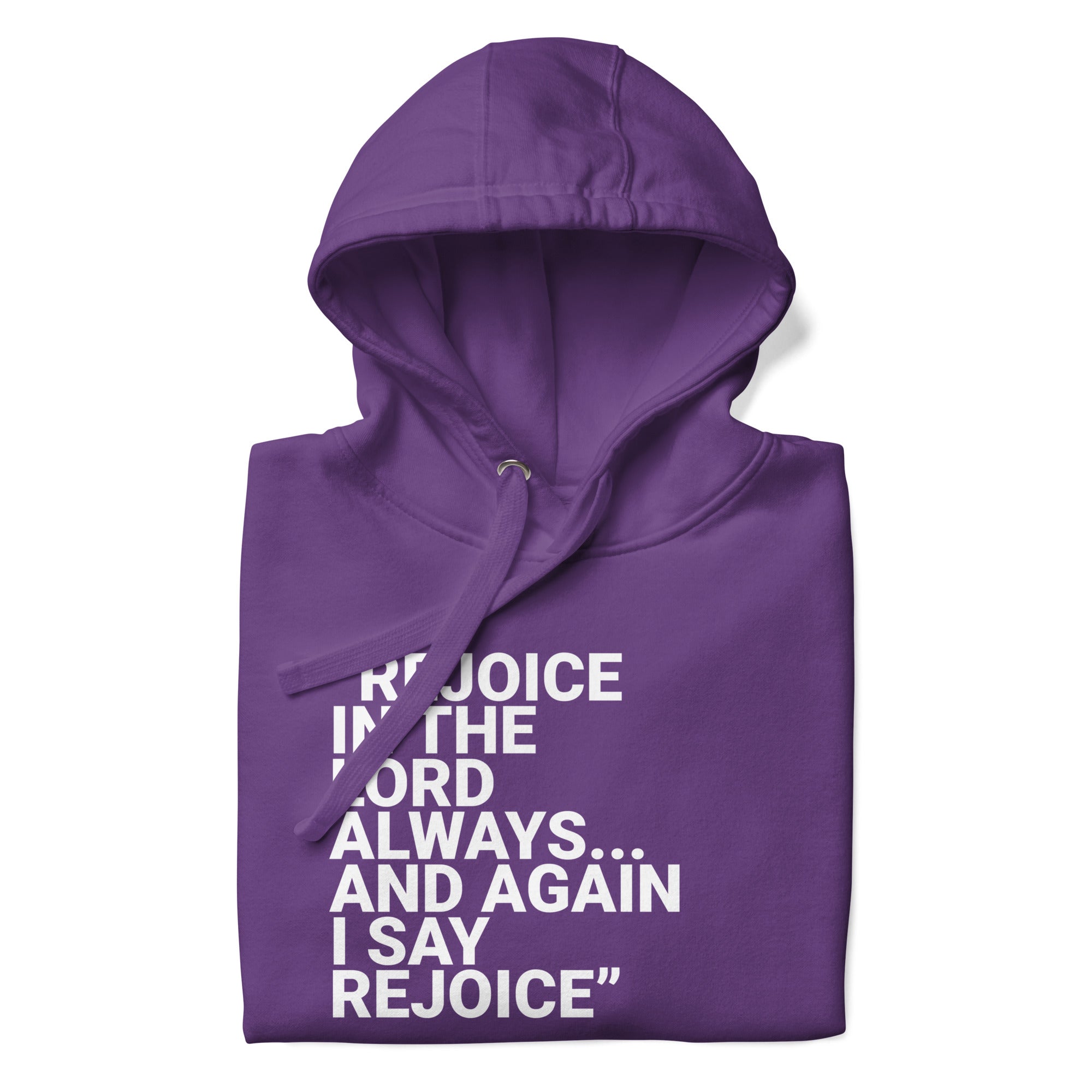 Again I Say Rejoice Unisex Hoodie (Dark)