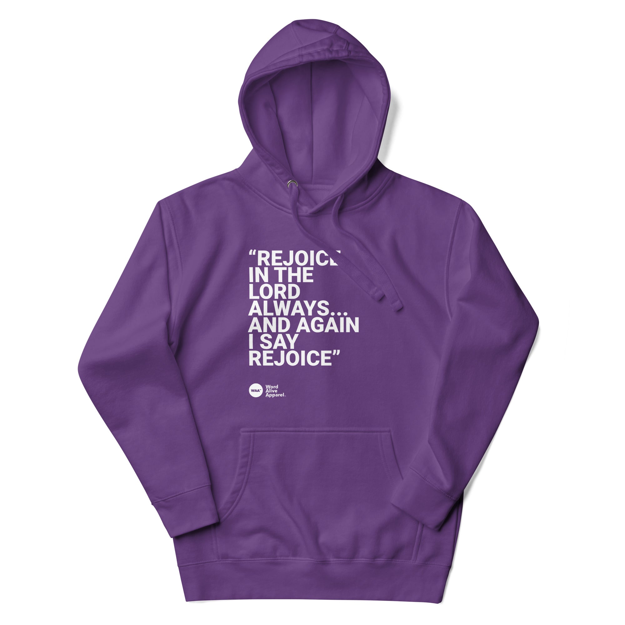 Again I Say Rejoice Unisex Hoodie (Dark)