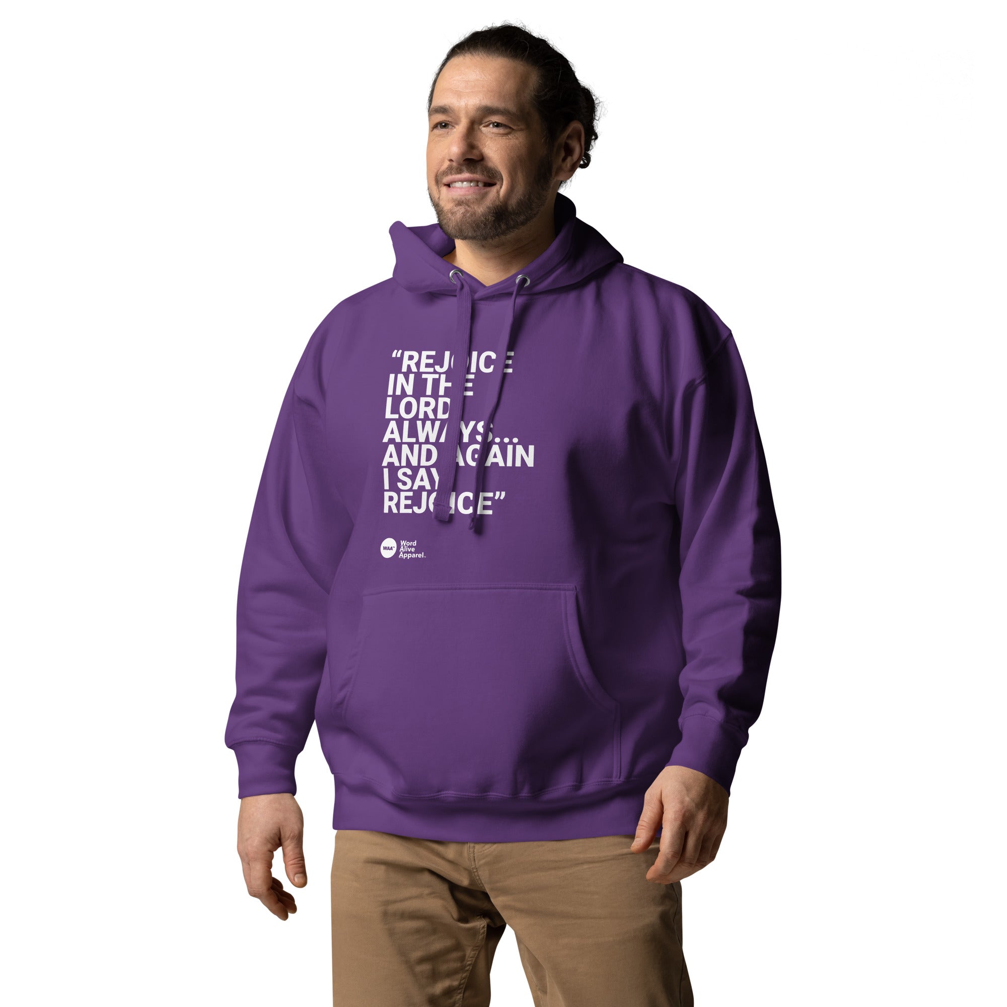 Again I Say Rejoice Unisex Hoodie (Dark)