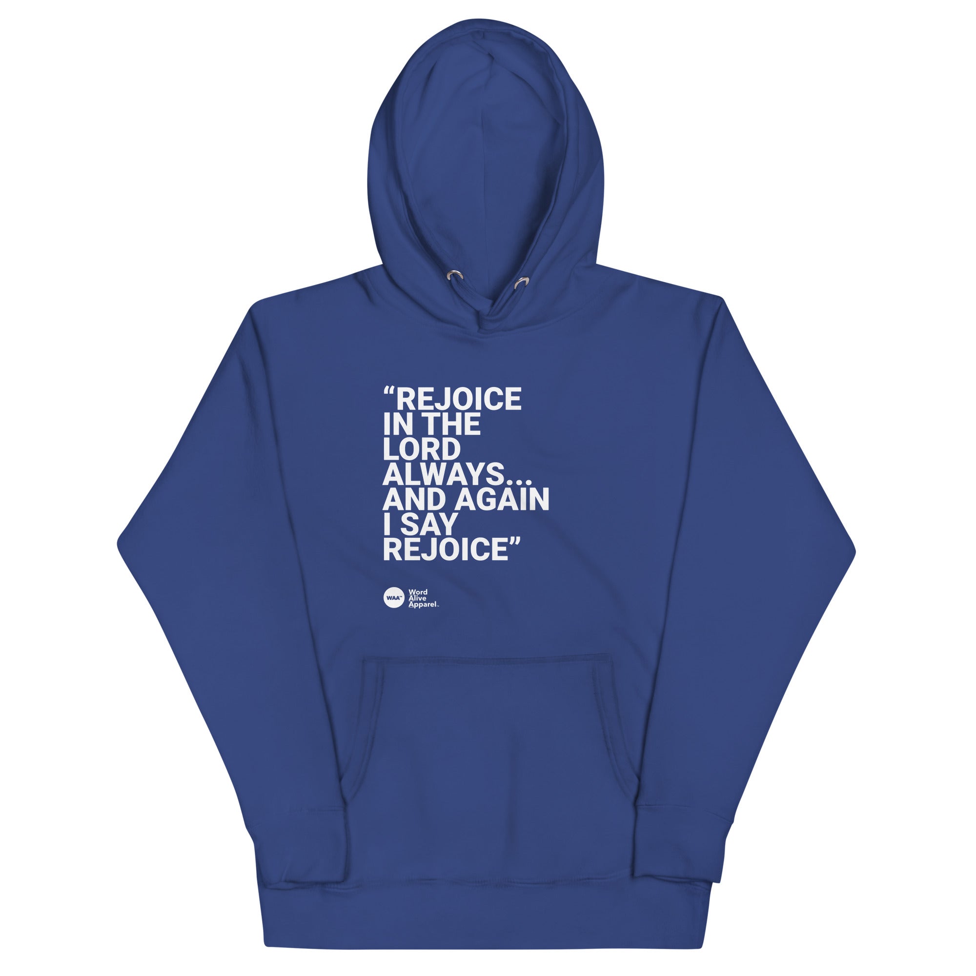 Again I Say Rejoice Unisex Hoodie (Dark)