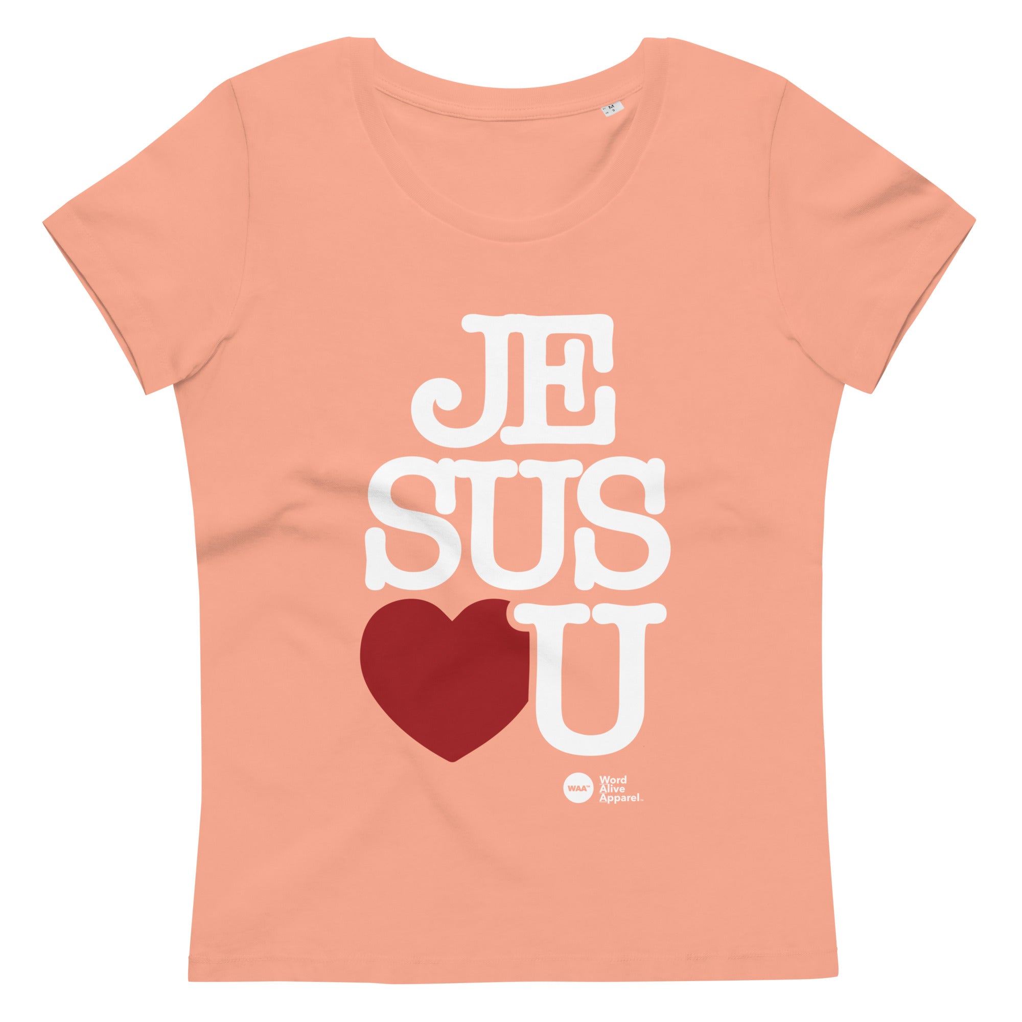 Jesus Love's U Ladies Fitted Tee