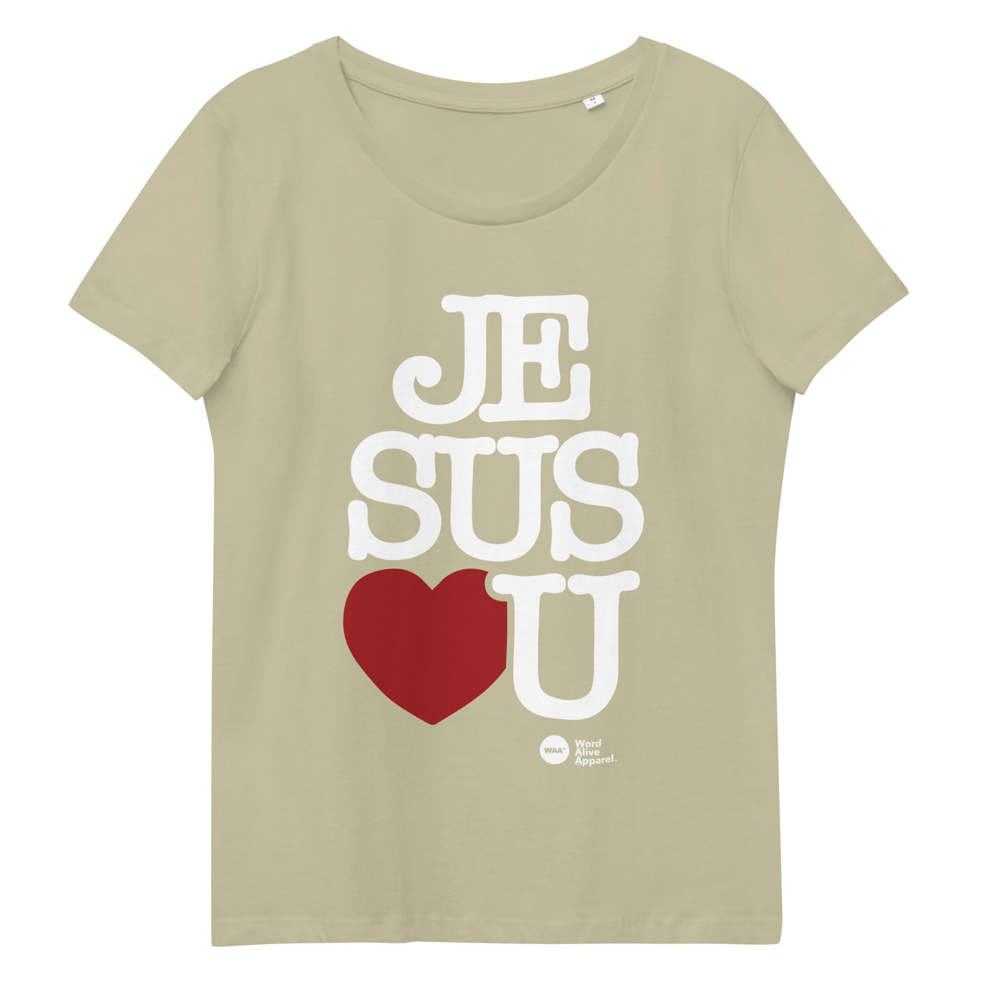 Jesus Love's U Ladies Fitted Tee