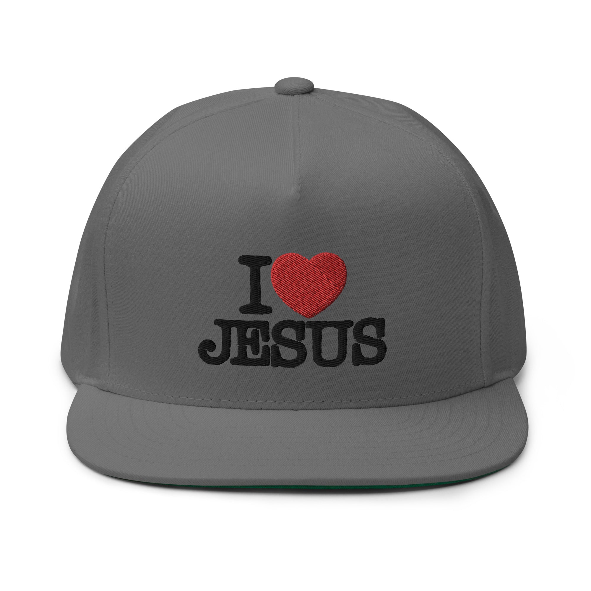 I Love Jesus Flat Bill Faith-Based Cap