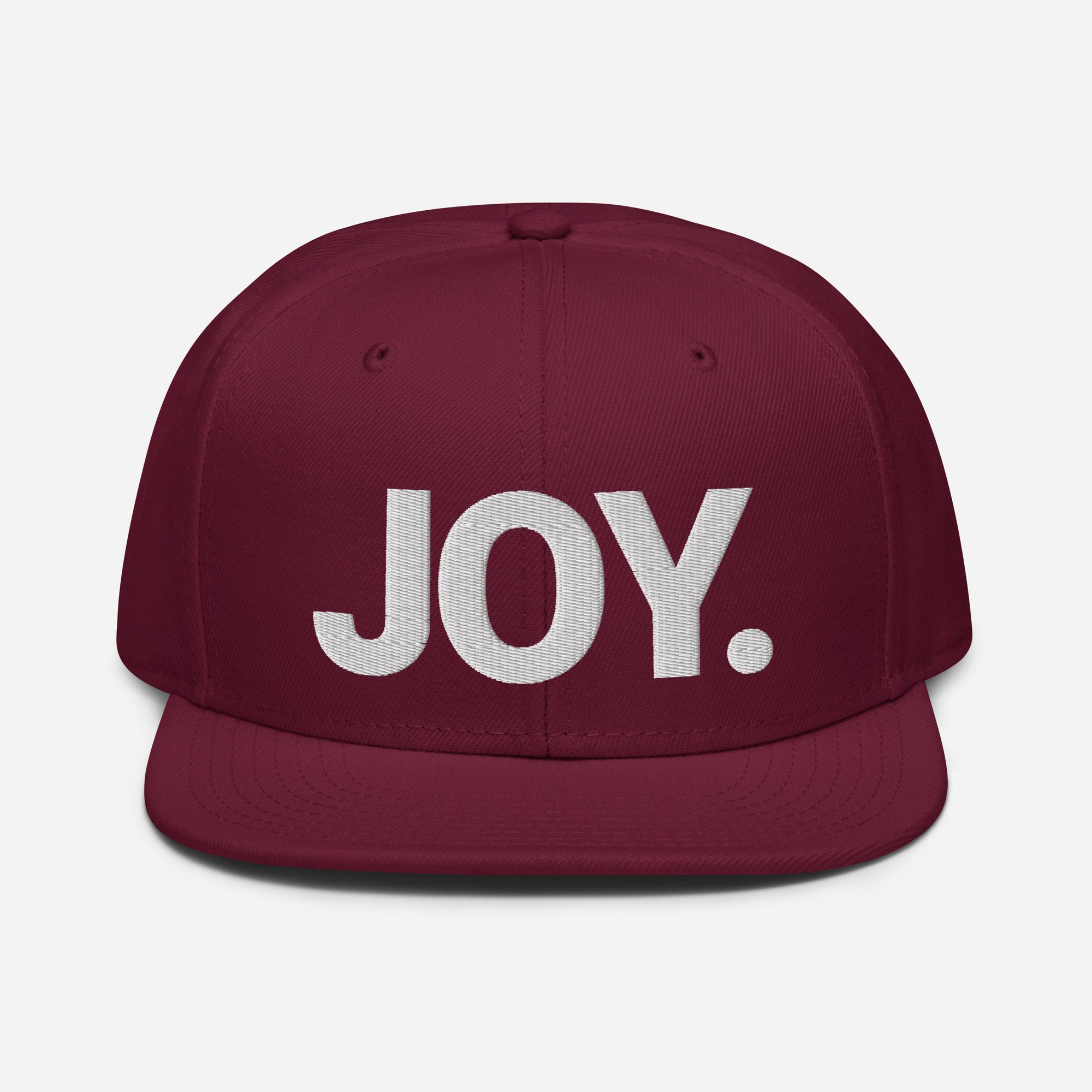 Joy Embroidered Christian Snapback Cap