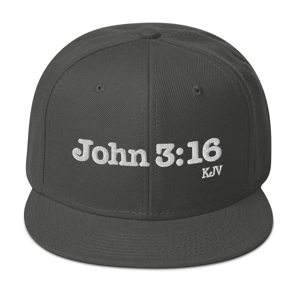 John 3:16 Christian Snapback Hat
