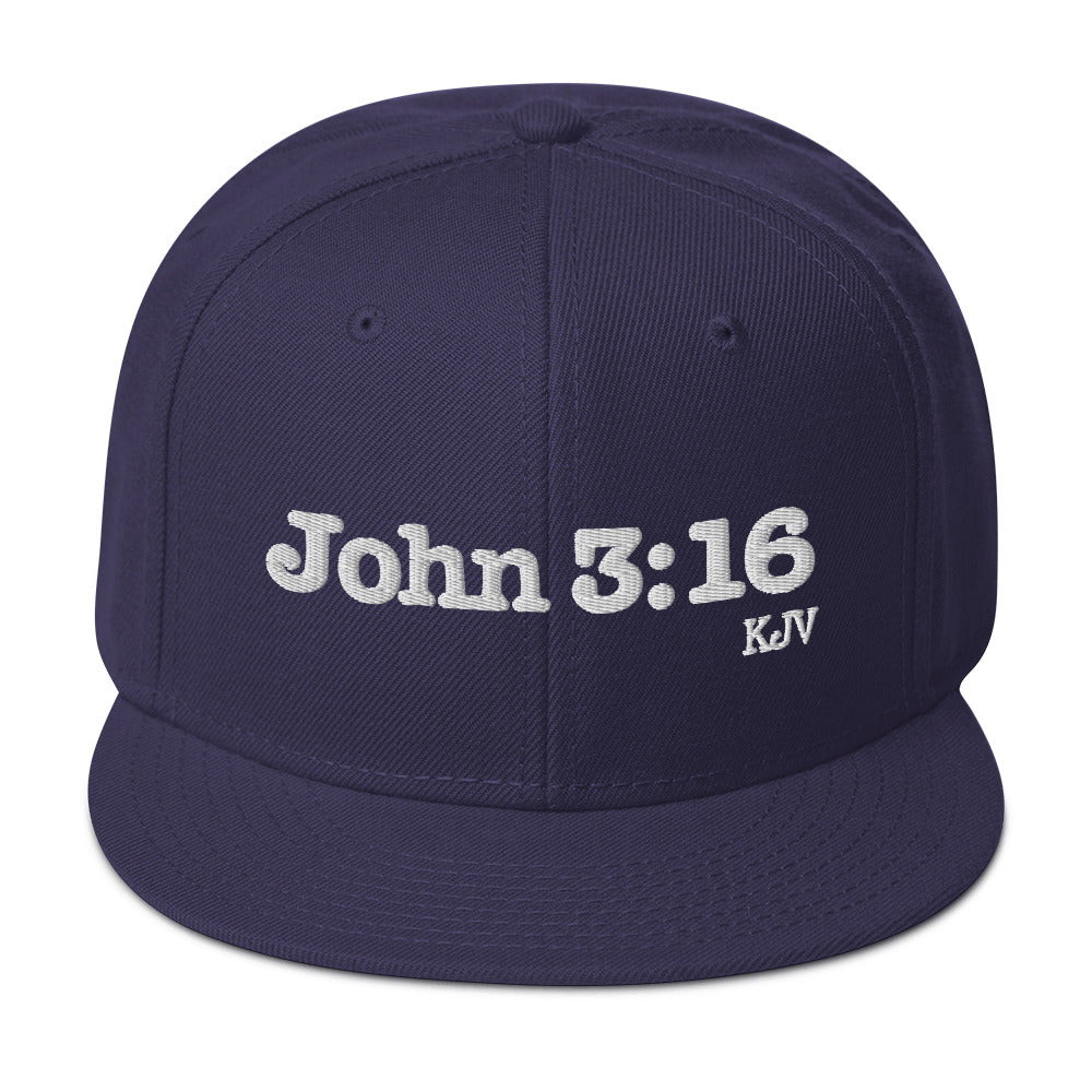 John 3:16 Christian Snapback Hat