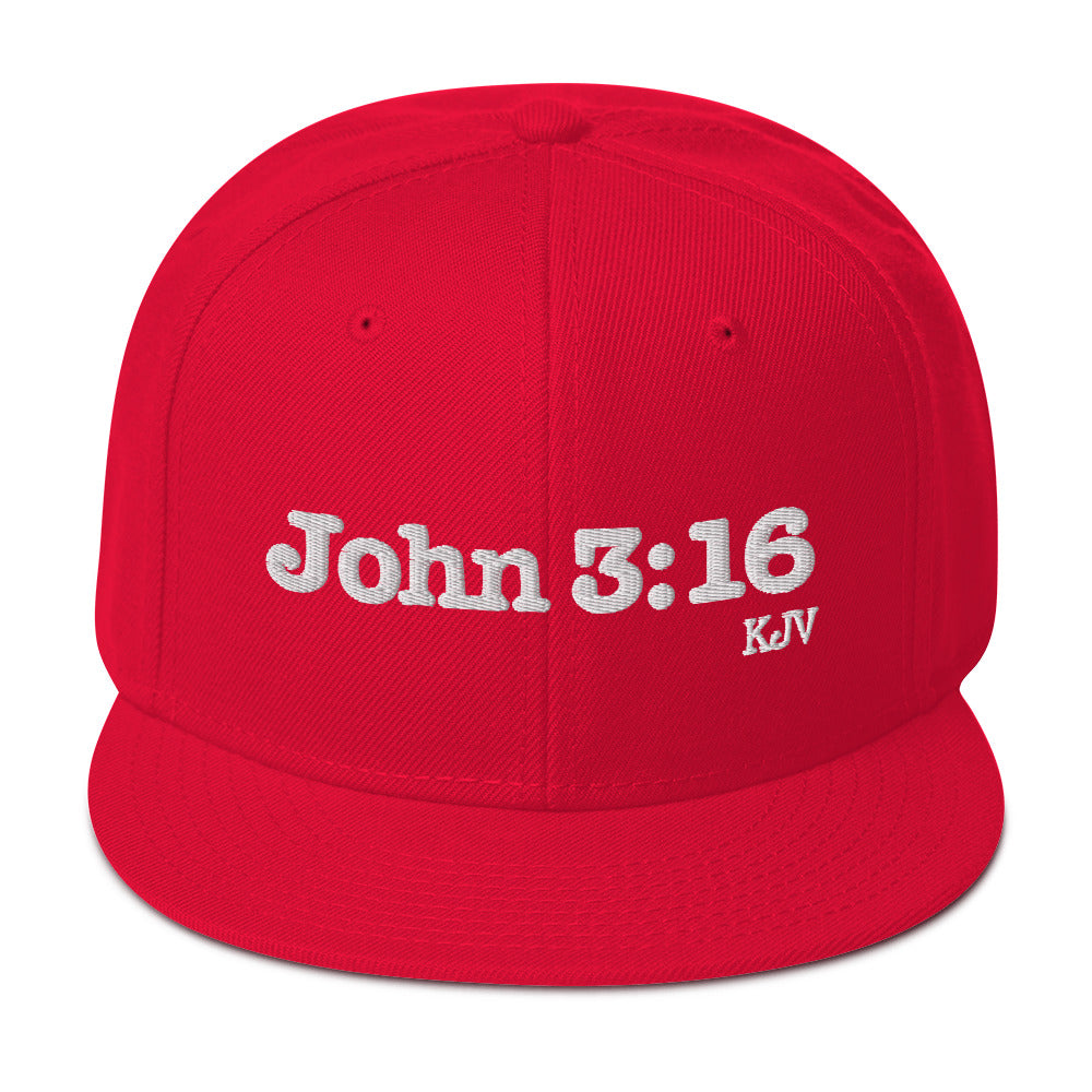 John 3:16 Christian Snapback Hat