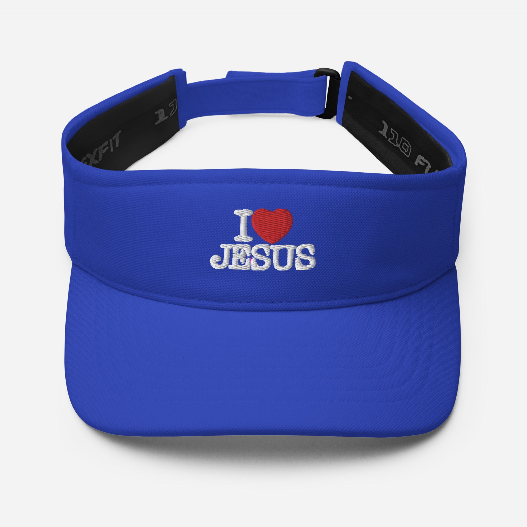I Love Jesus Christian Visor Cap (Dark)