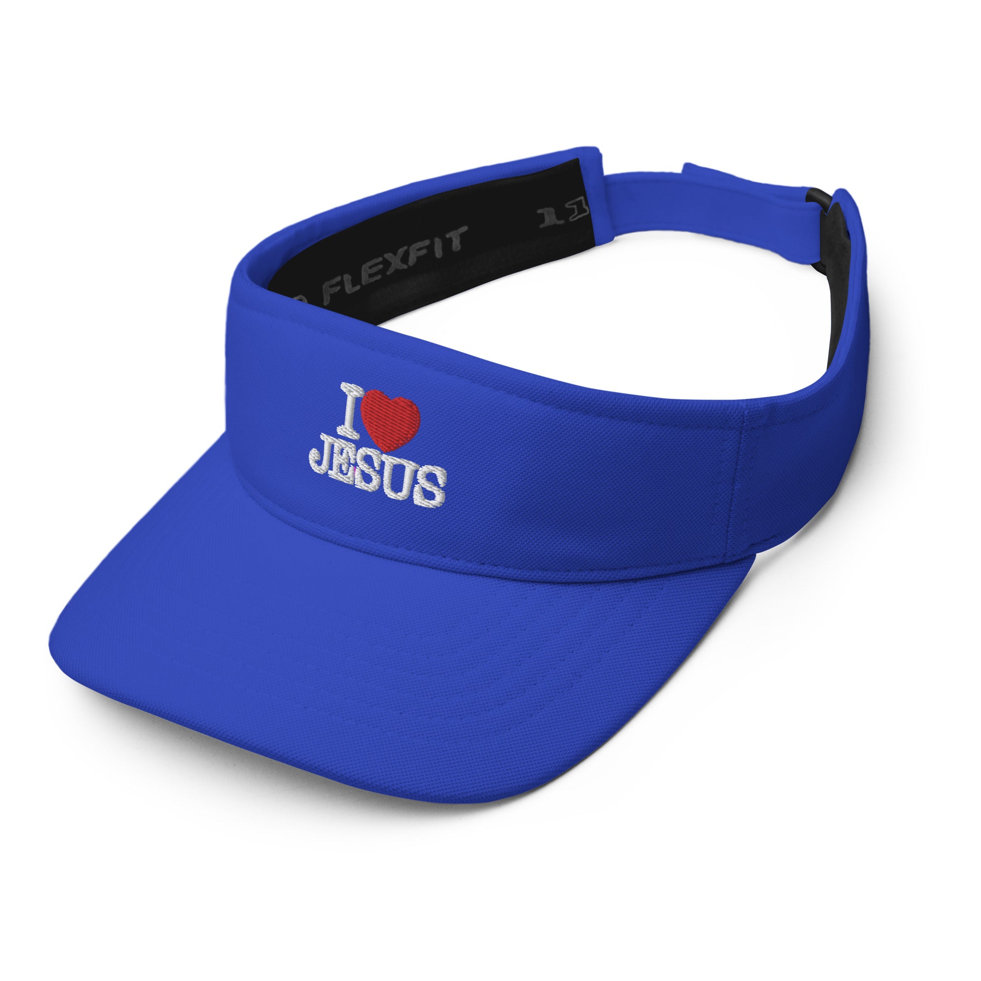 I Love Jesus Christian Visor Cap (Dark)